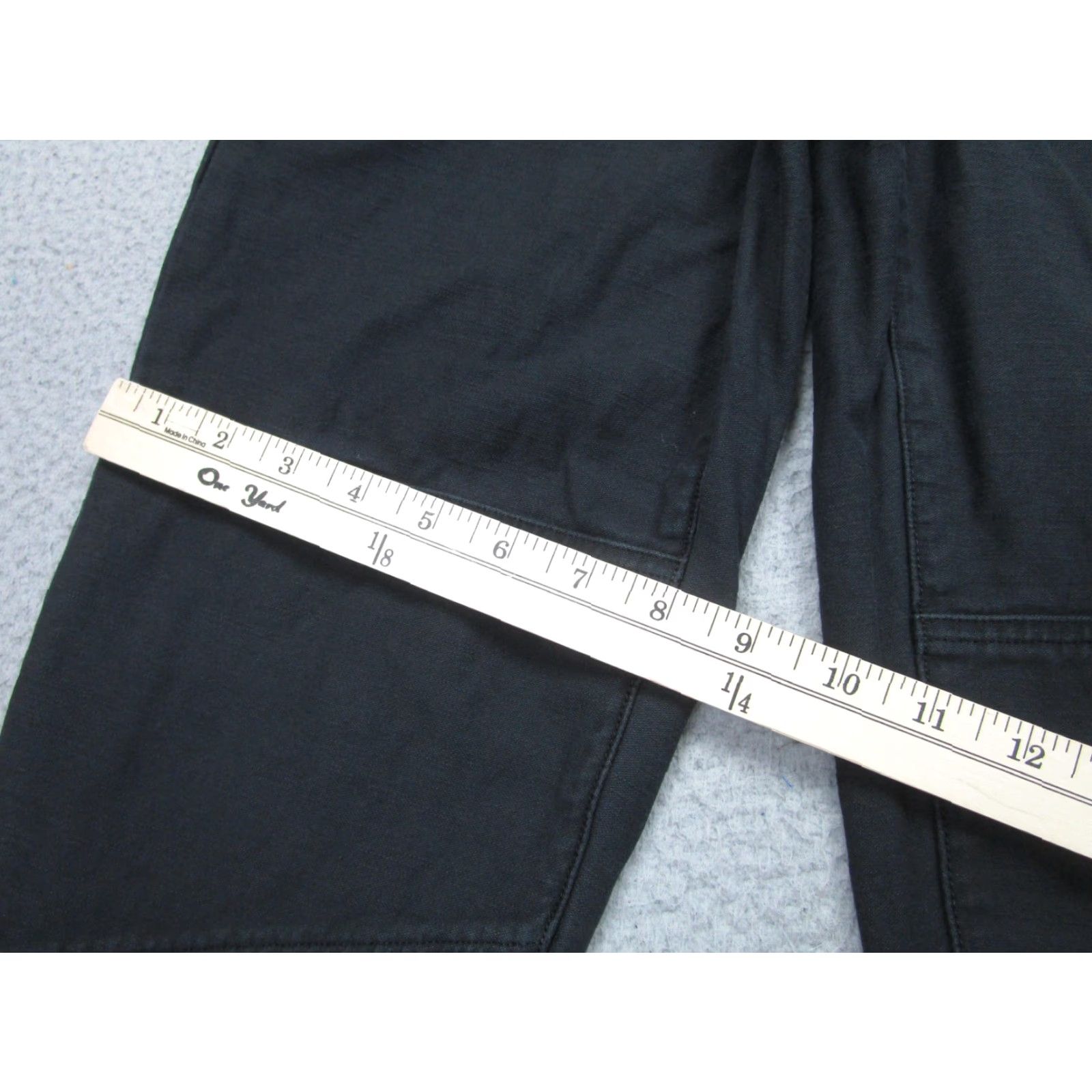 Frame Frame Pants 23 Black High Rise Moto Zip Ankle Tapered Gothic Punk Womens Size 40" / US 18 - 5 Thumbnail