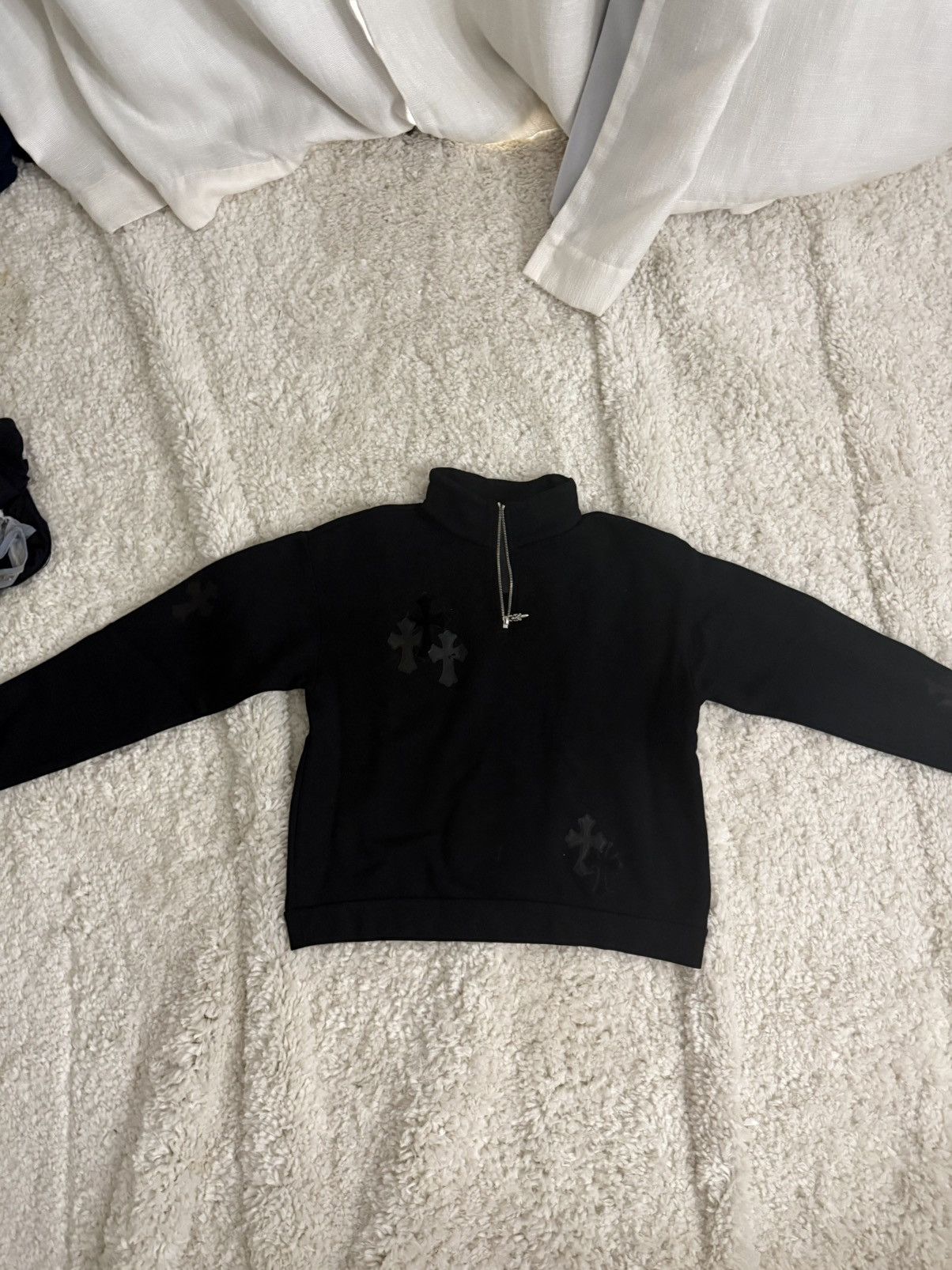 Chrome Hearts Chrome hearts quarter zip with patches Size US M / EU 48-50 / 2 - 8 Thumbnail