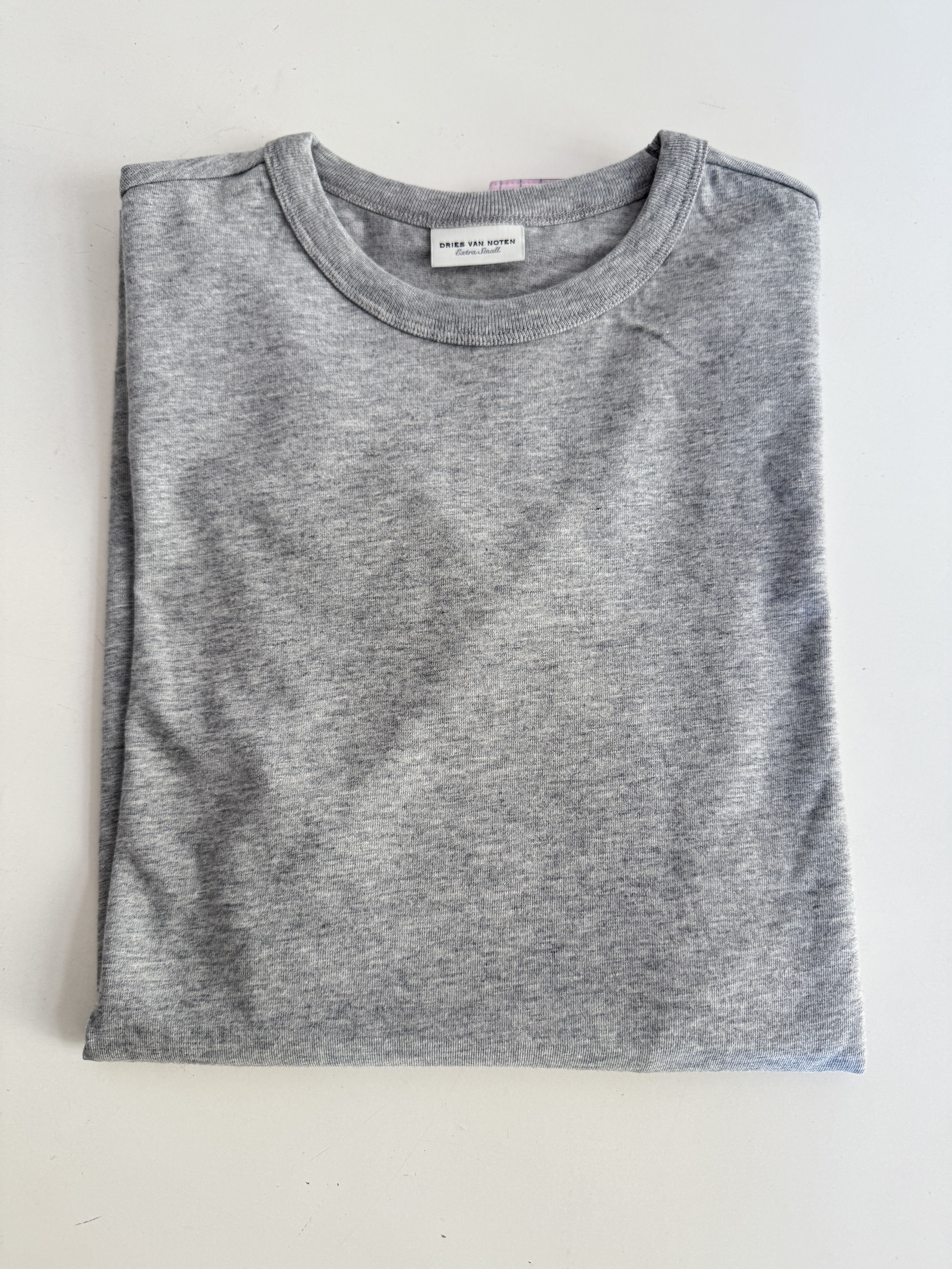 Dries Van Noten Dries Van Noten Heos Grey Cotton T-shirt Size XS / US 0-2 / IT 36-38 - 6 Thumbnail