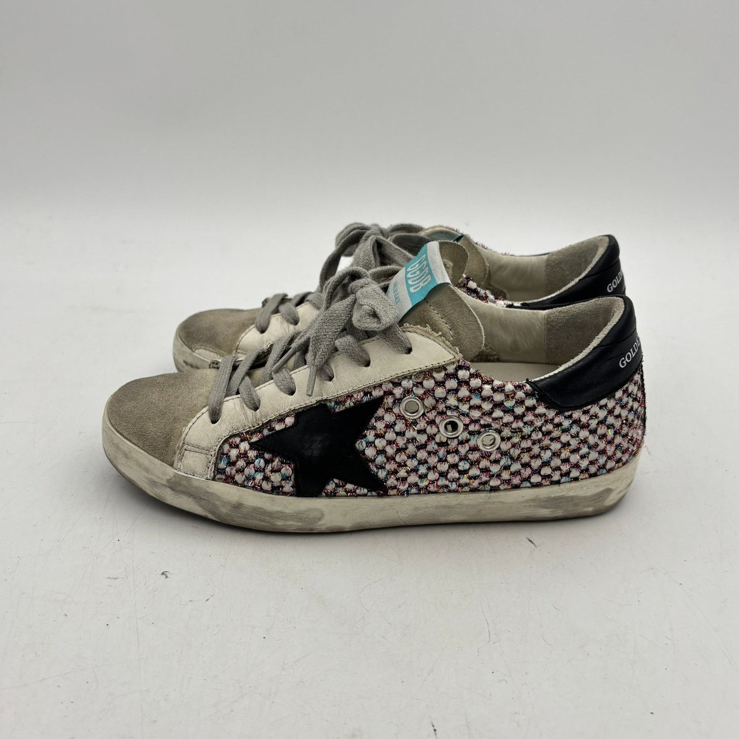 Golden Goose Golden Goose Superstar Metallic Tweed Shoes Women's 35 US 5 Size US 5 / IT 35 - 5 Thumbnail