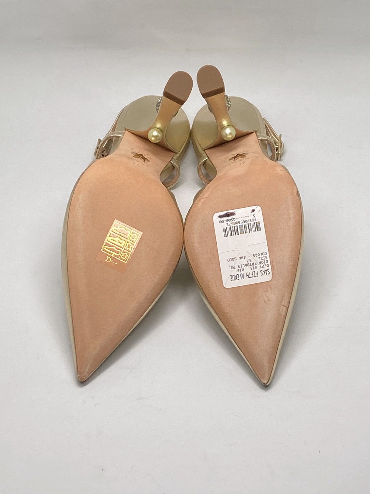 Dior Dior Tribales Metallic Leather Slingback Pump size 37 Size US 7 / IT 37 - 17 Thumbnail