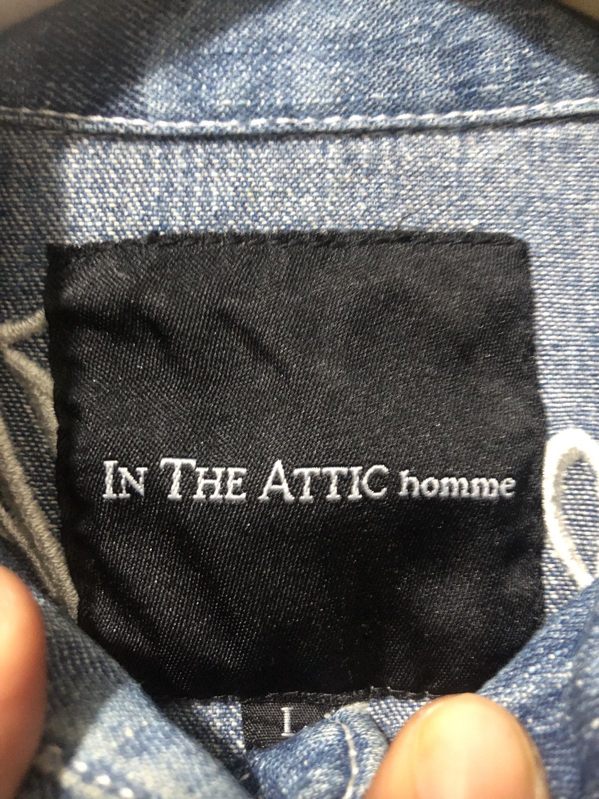In The Attic × Japanese Brand In the attic homme camo denim shirt Size US L / EU 52-54 / 3 - 4 Thumbnail