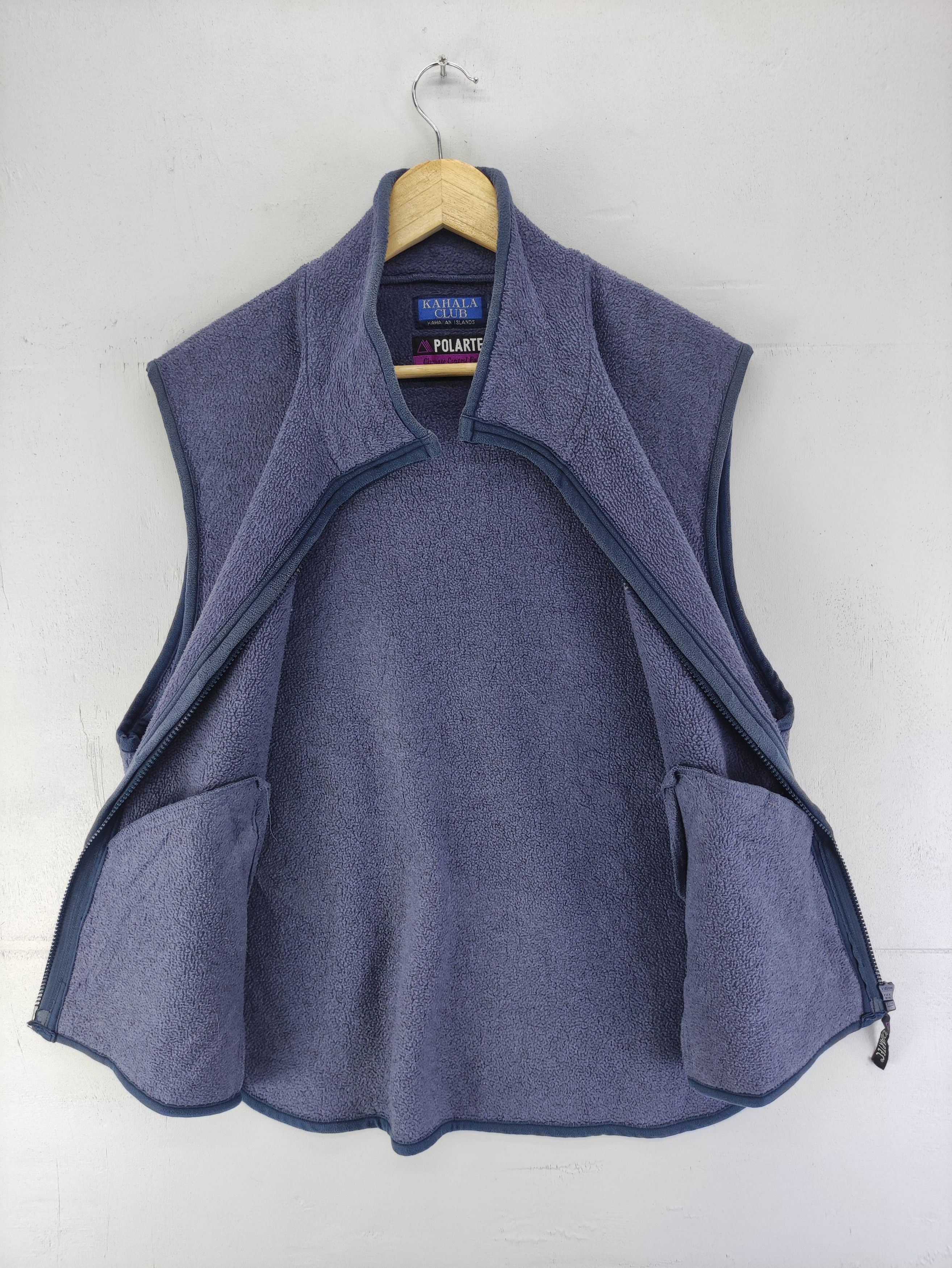 Japanese Brand Vintage Kahala Golf Fleece Vest Zipper Size L / US 10 / IT 46 - 4 Thumbnail
