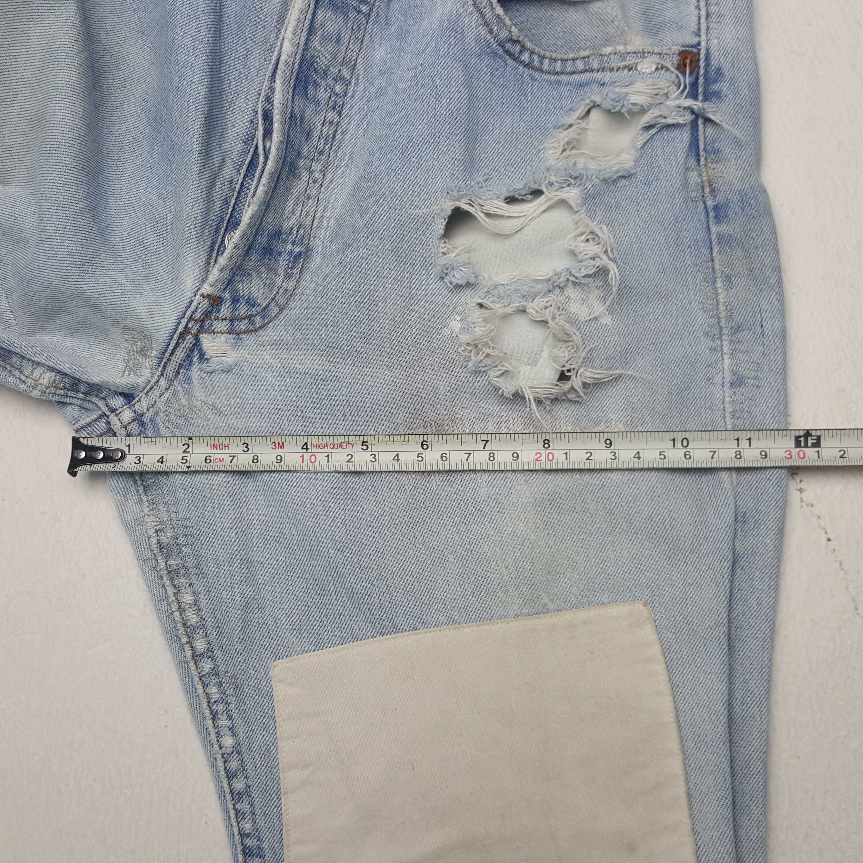 Levi's × Vintage Vintage Levi's 501 Distressed Patch Denim Jeans Size US 28 / EU 44 - 9 Thumbnail
