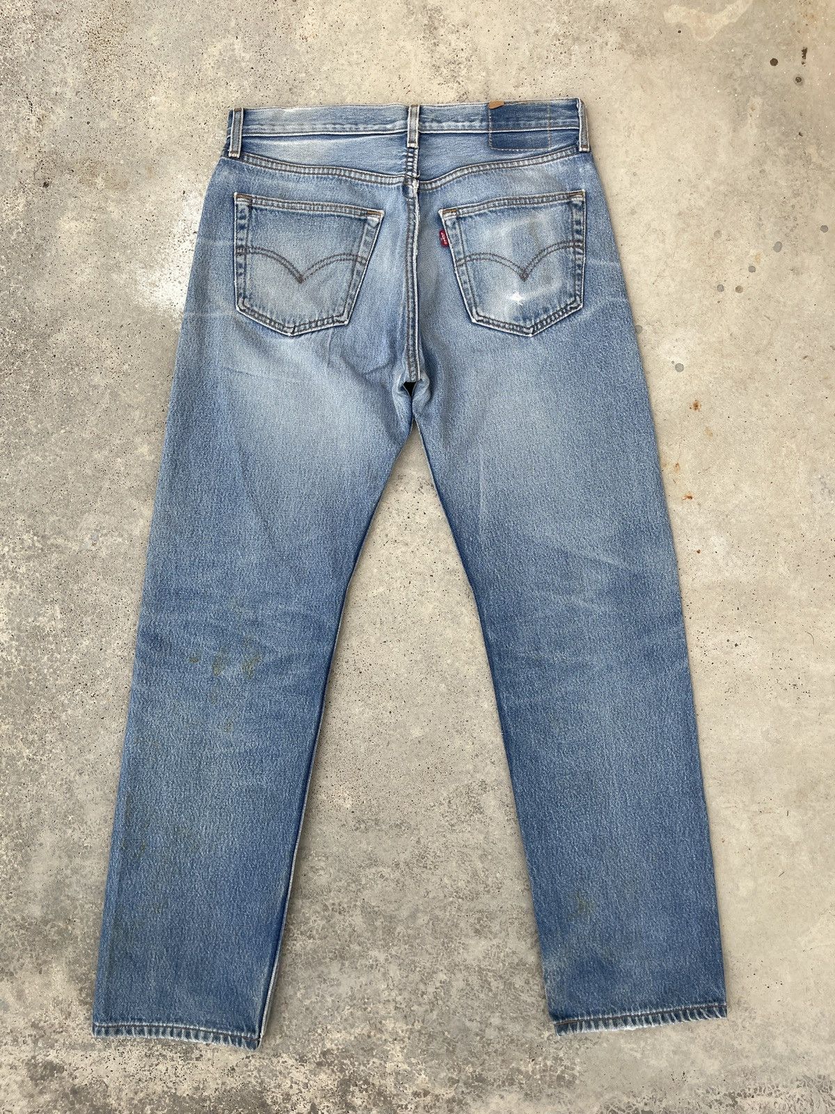 Levi's × Levi's Vintage Clothing × Vintage Vintage 90s Levis Faded Blue Denim Jeans Size US 32 / EU 48 - 3 Thumbnail