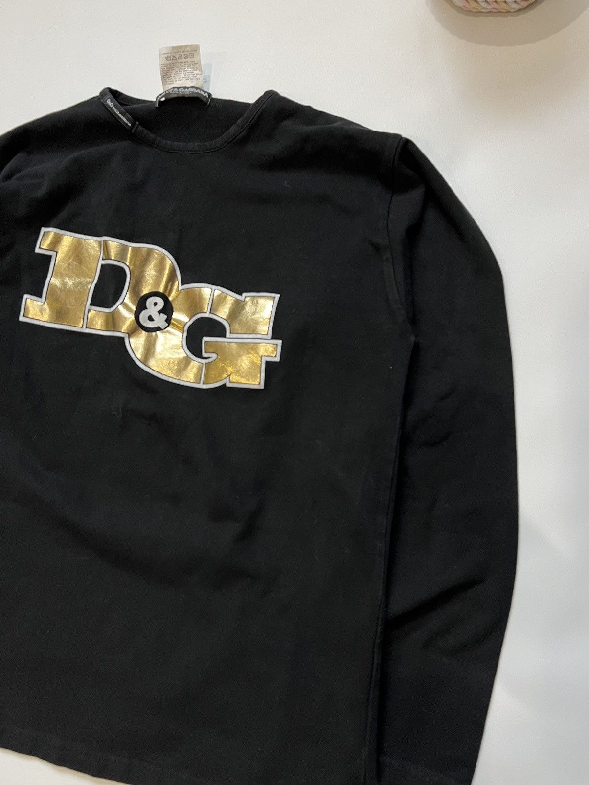 Dolce & Gabbana Vintage Dolce Gabbana D&G Black Sweatshirt Avant Garde Size US S / EU 44-46 / 1 - 2 Thumbnail