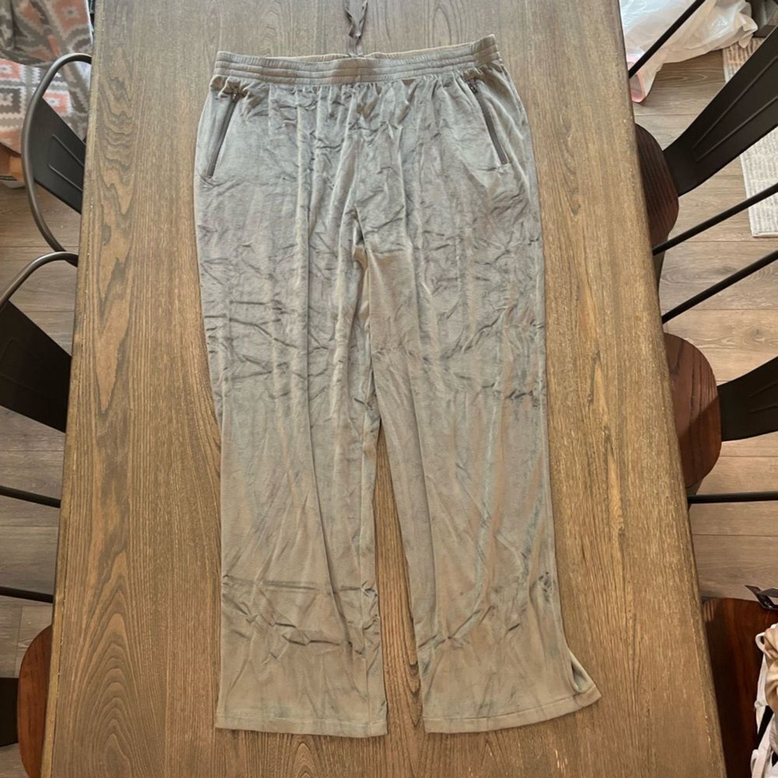 SKIMS NWT Skims Velour Track Pants Gunmetal Size 4X Size 42" / US 20 - 1 Thumbnail