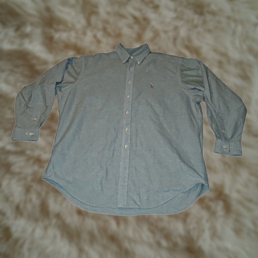 Ralph Lauren VINTAGE Ralph Lauren Yarmouth Button-Down Men's 34/35 Long Sleeve Mint Preppy Shirt Size US S / EU 44-46 / 1 - 1 Thumbnail