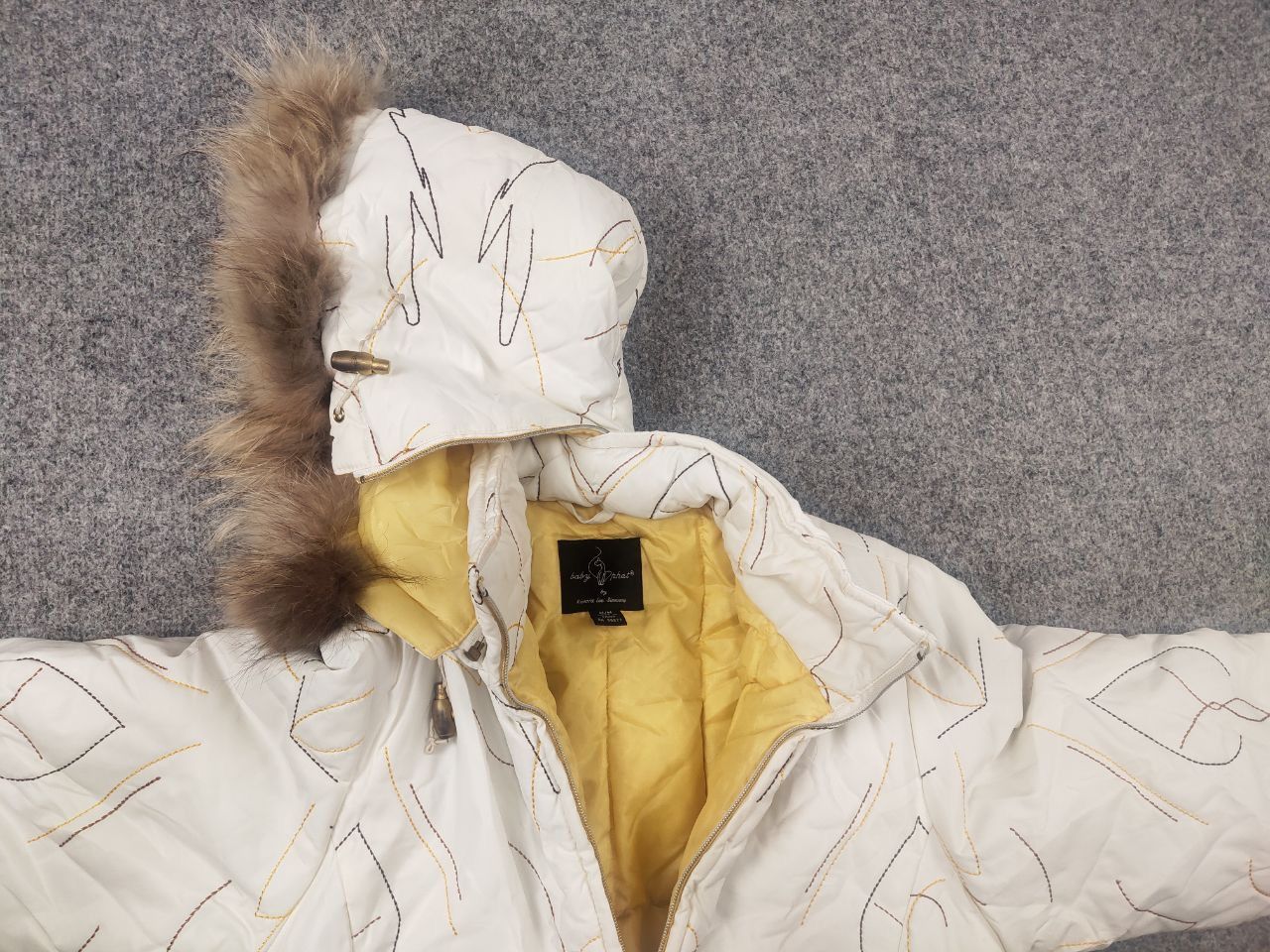 If Six Was Nine Rare Vintage Y2K Baby Phat Fur Jacket Ribbed LGB Grunge Size M / US 6-8 / IT 42-44 - 13 Thumbnail