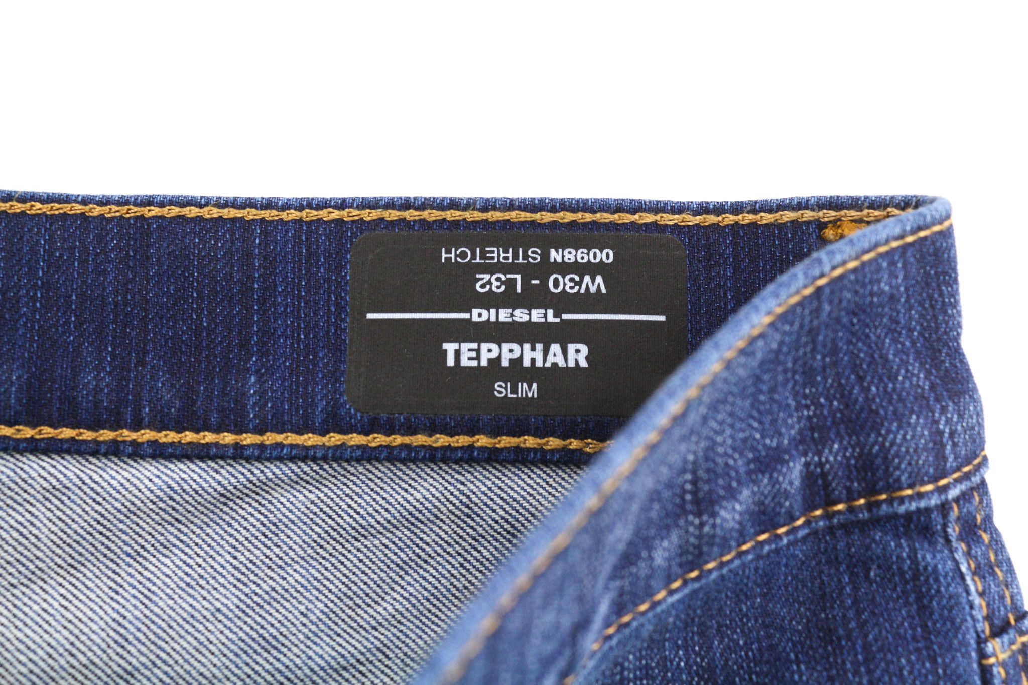 Diesel TEPPHAR 0098N W30/L32 Slim Ripped Blue Jeans 40196 Size US 30 / EU 46 - 9 Thumbnail