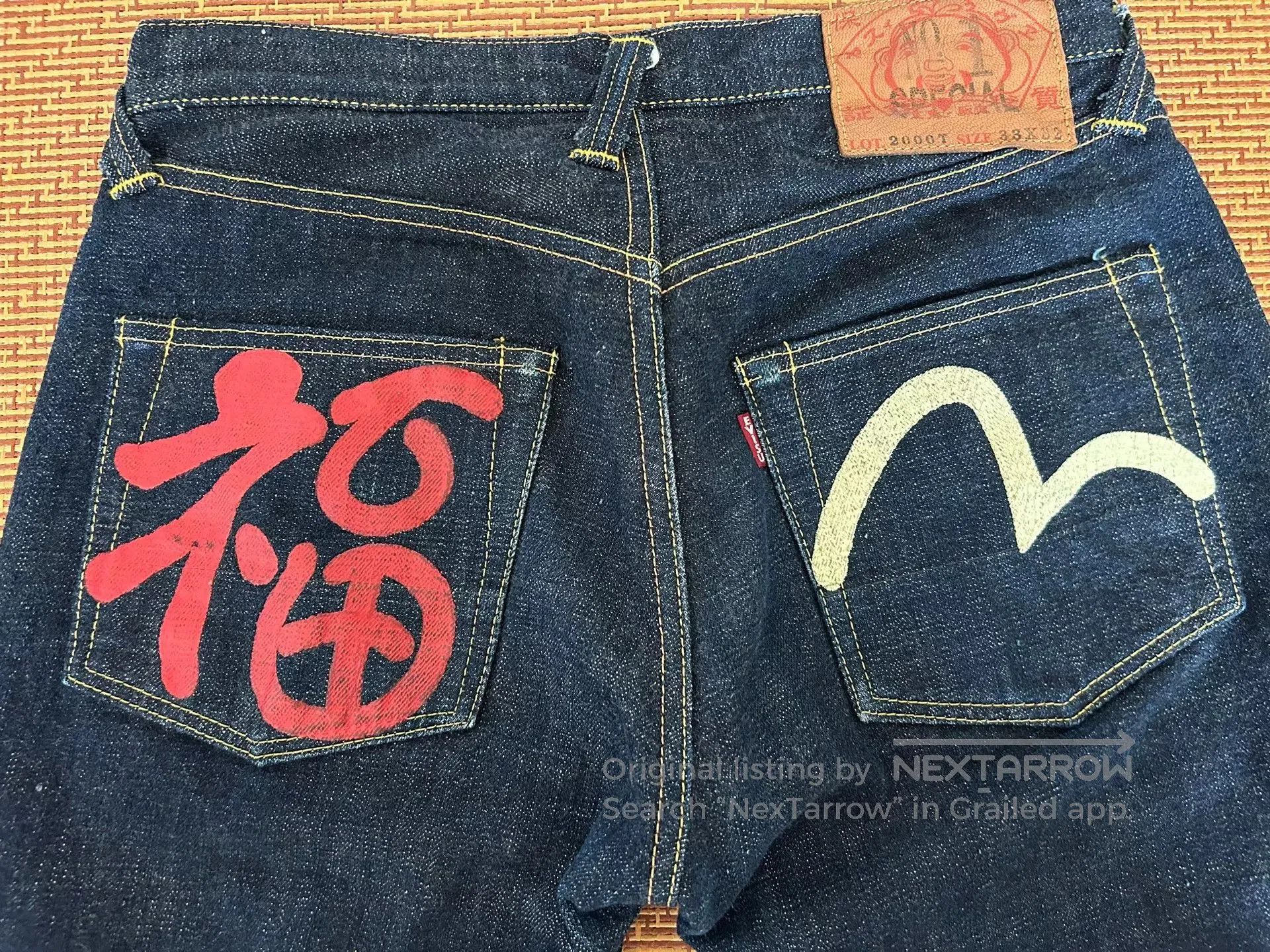 Evisu Evisu No1 2000T Denim Jeans. Size US 33 - 4 Thumbnail
