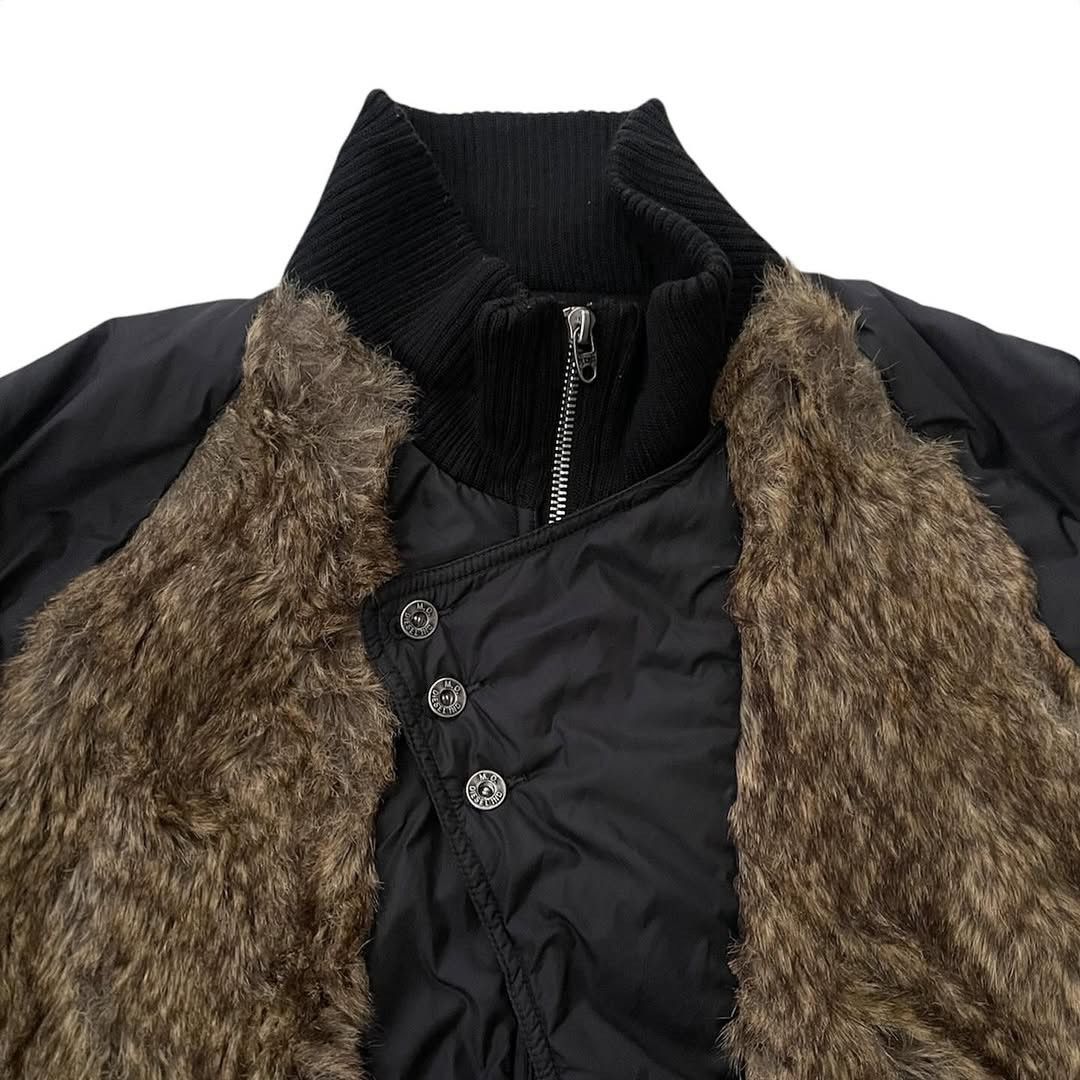 Diesel 00’s DIESEL Fur Black Bomber Jacket Size US M / EU 48-50 / 2 - 7 Thumbnail