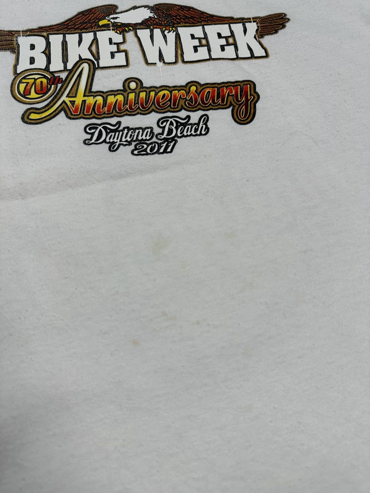 Harley Davidson Vintage Bike Week Daytona Beach Harley Moto Print T Shirt Size US XL / EU 56 / 4 - 8 Thumbnail
