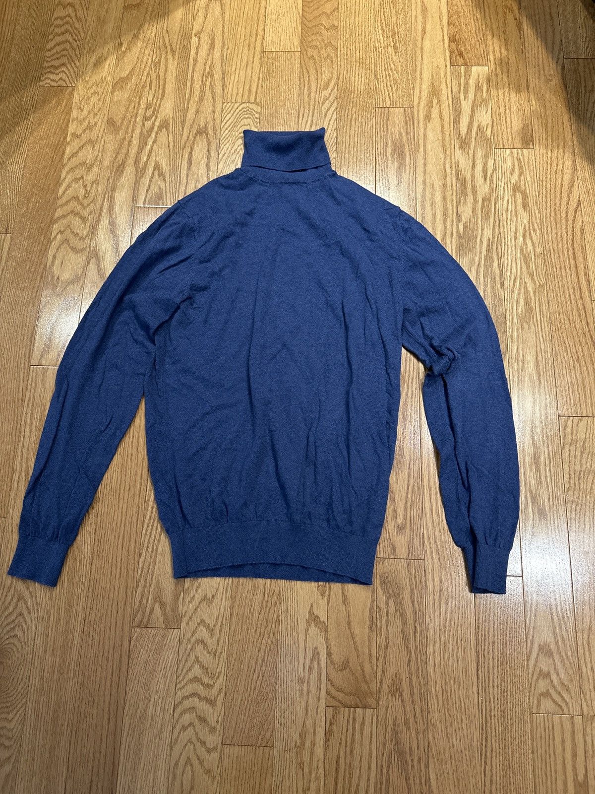 Massimo Dutti Massimo Dutti Blue Turtleneck Size US M / EU 48-50 / 2 - 1 Thumbnail