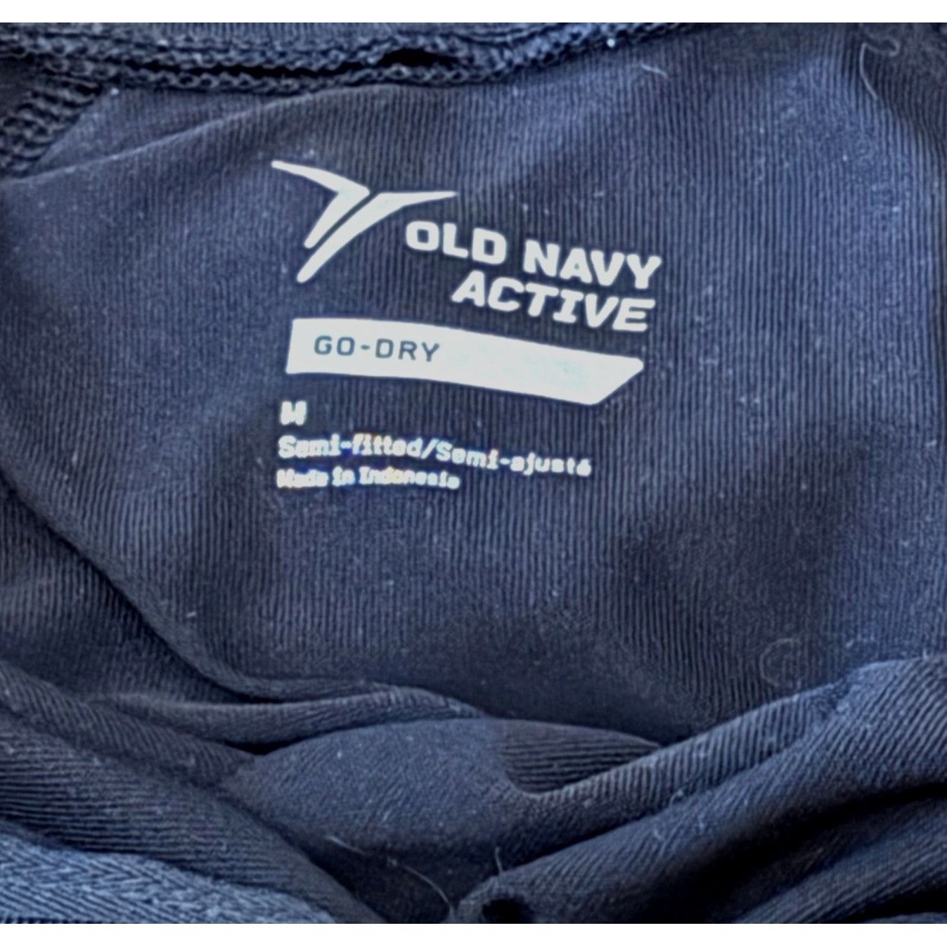 Old Navy Old Navy Active Women's 1/4-Zip Semi-Fitted Black Athletic T Size M / US 6-8 / IT 42-44 - 3 Thumbnail