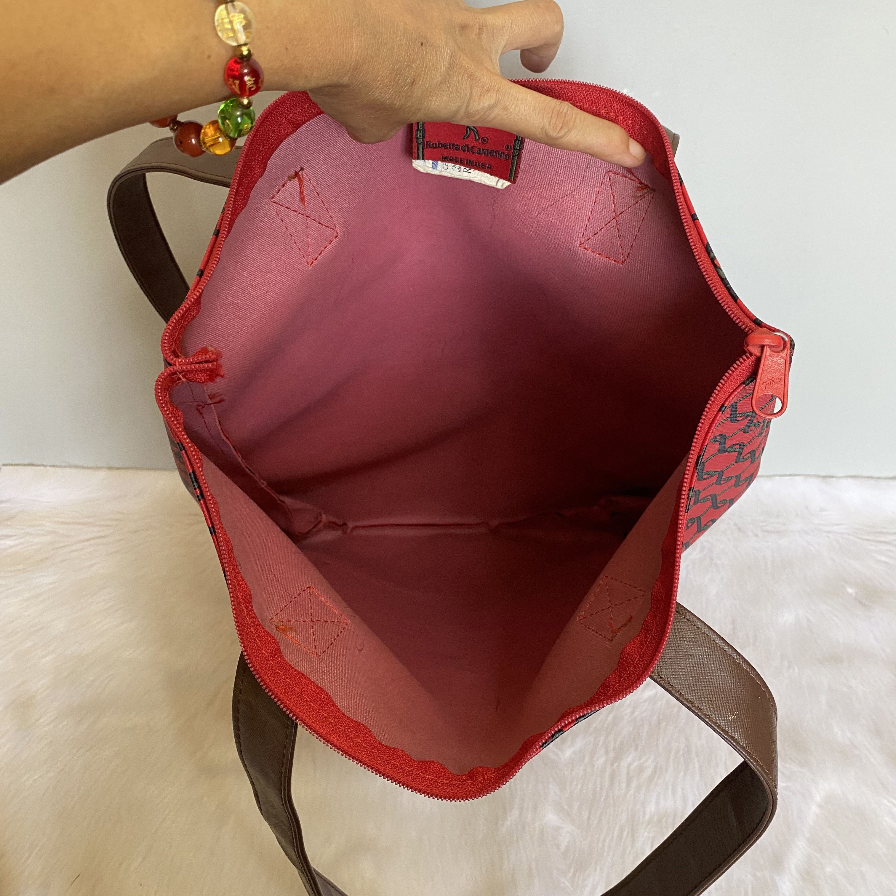 Roberta di Camerino × Vintage ROBERTA di CAMERINO Vintage Chainlink PVC Leather Tote Bag Size ONE SIZE - 10 Thumbnail