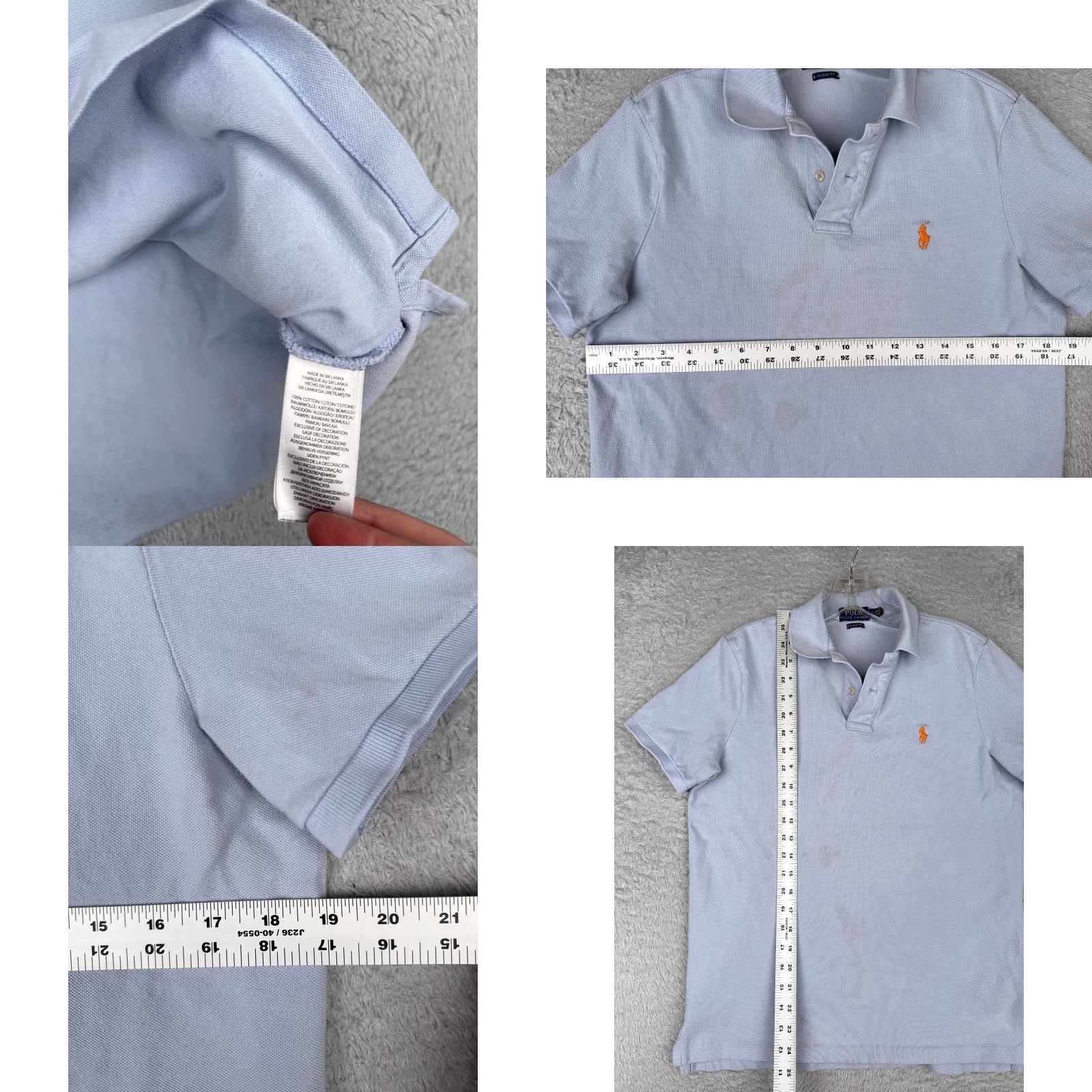 Ralph Lauren Polo Ralph Lauren Polo Shirt Men Small Blue Slim Fit 100% Cotton Jersey Activewear Size US S / EU 44-46 / 1 - 8 Thumbnail