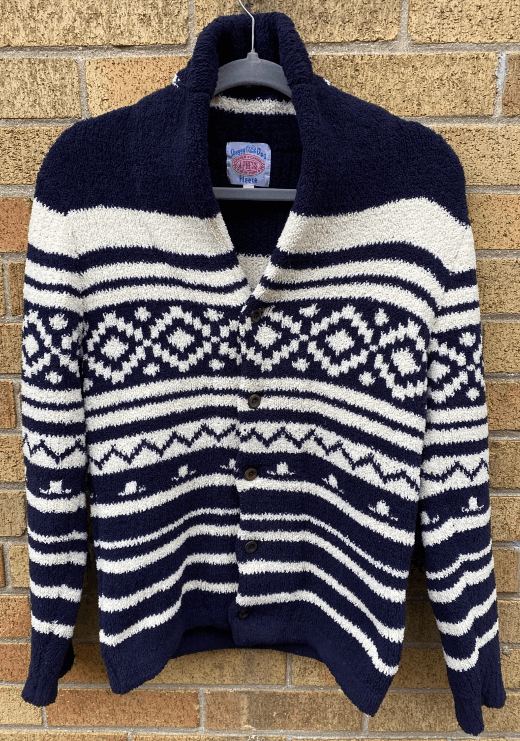 J. Press Vintage J Press Shaggy Dog Shetland Fleece Knit Sweater Azt Size US L / EU 52-54 / 3 - 1 Thumbnail