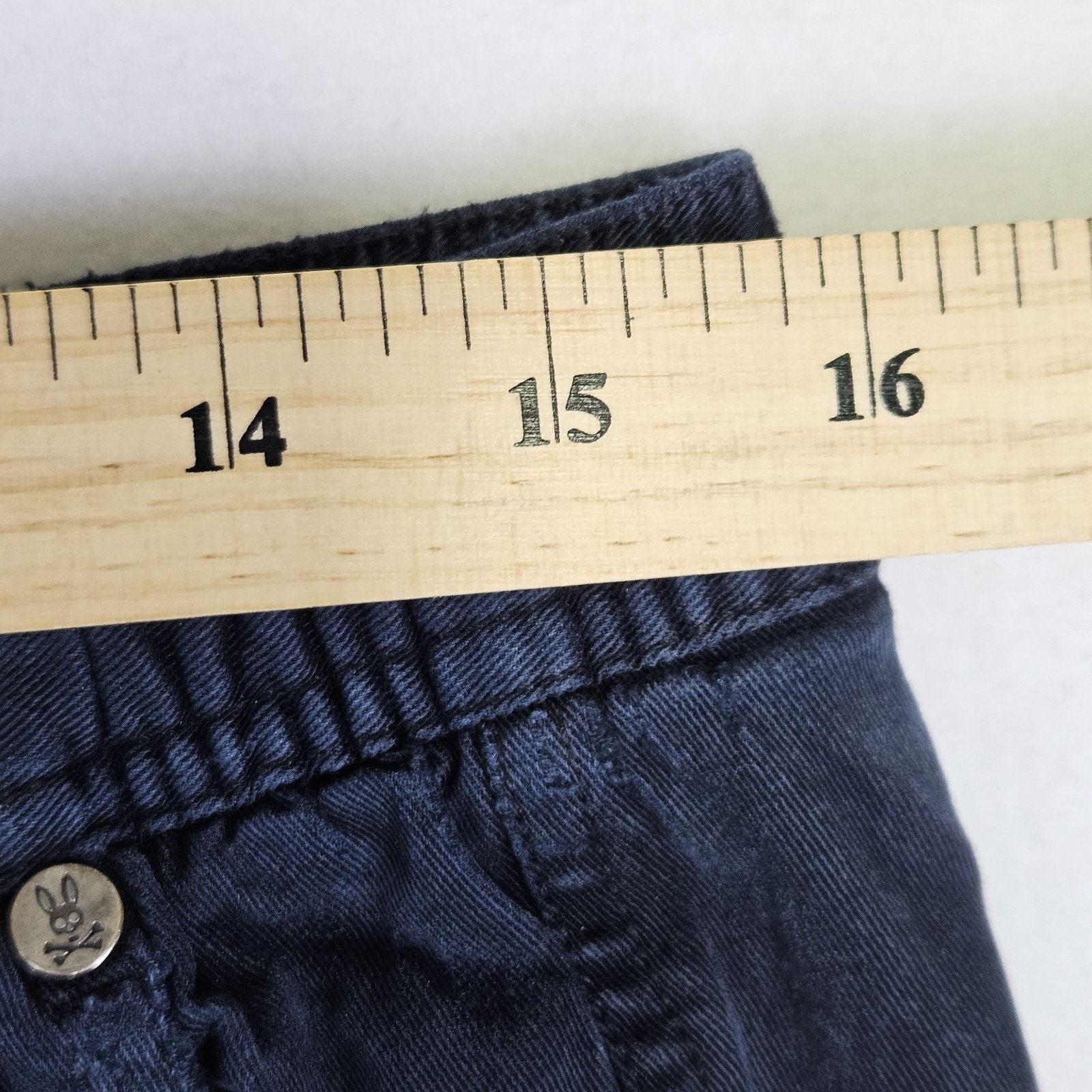Psycho Bunny Psycho Bunny Willis Shorts Navy Stretch Tencel Size US 31 - 16 Thumbnail