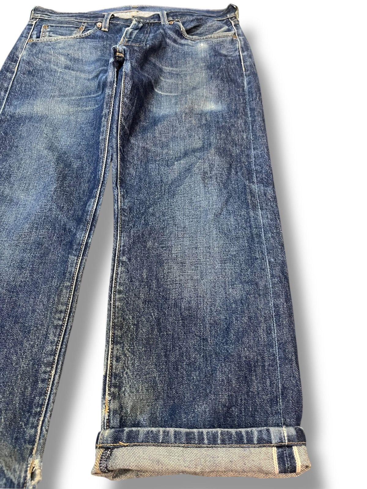 Le Grande Bleu (L.G.B.) × Levi's × Levi's Vintage Clothing Levi’s 505 Big E Selvedge Denim Size US 33 - 5 Thumbnail
