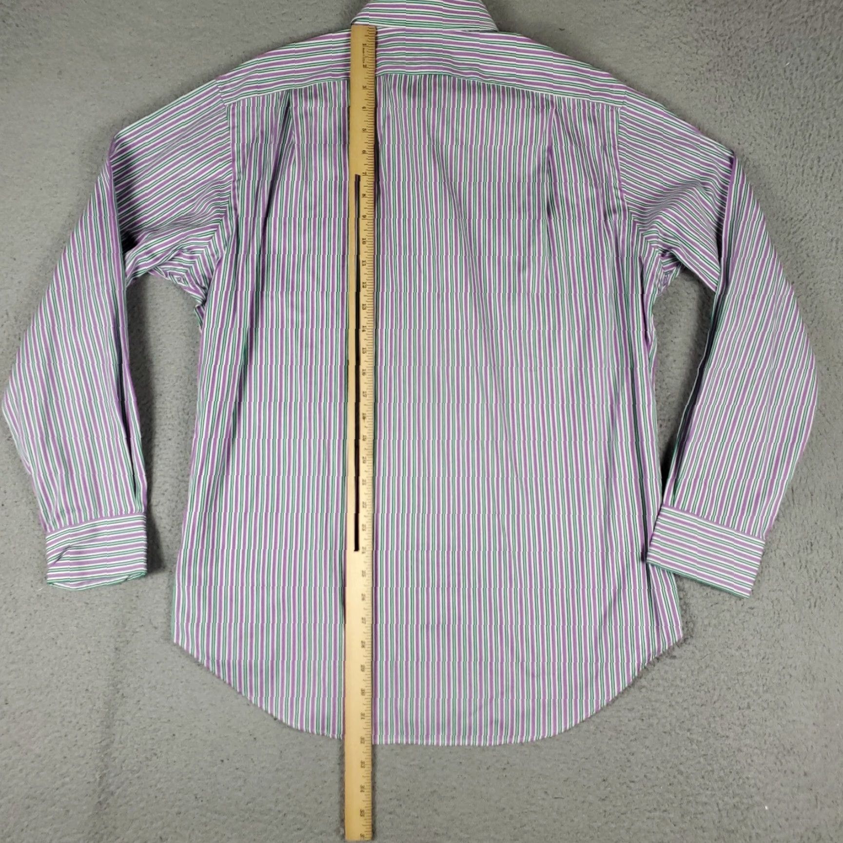 Ralph Lauren Ralph Lauren Shirt Mens 16 Purple Striped Classic Fit Dress Button Up Size 42R - 3 Thumbnail