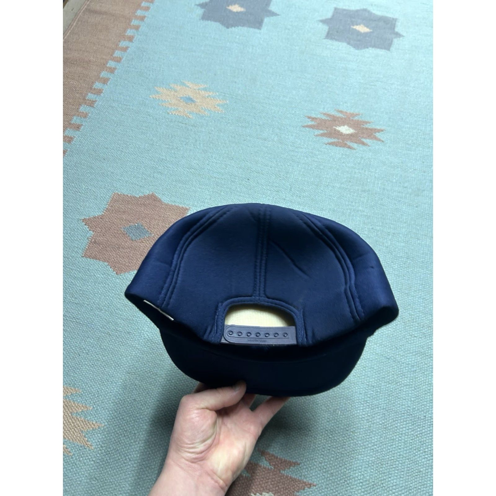 Equipment VINTAGE SnapBack Hat Cap Horner Equipment Co Saginaw Michigan blue HEC Adjustable Foam Men Cap/Hat Size ONE SIZE - 4 Thumbnail