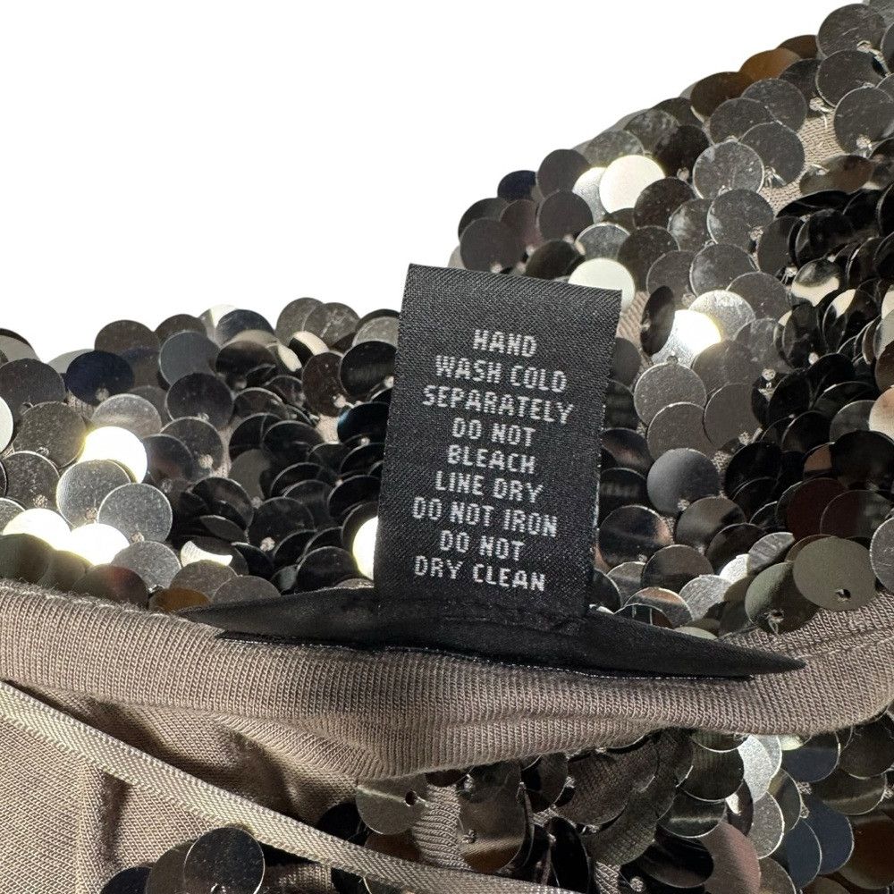 I.N.C NWT New INC INTERNATIONAL CONCEPTS Silver Sequin Cowl Neck Size XL / US 12-14 / IT 48-50 - 9 Thumbnail