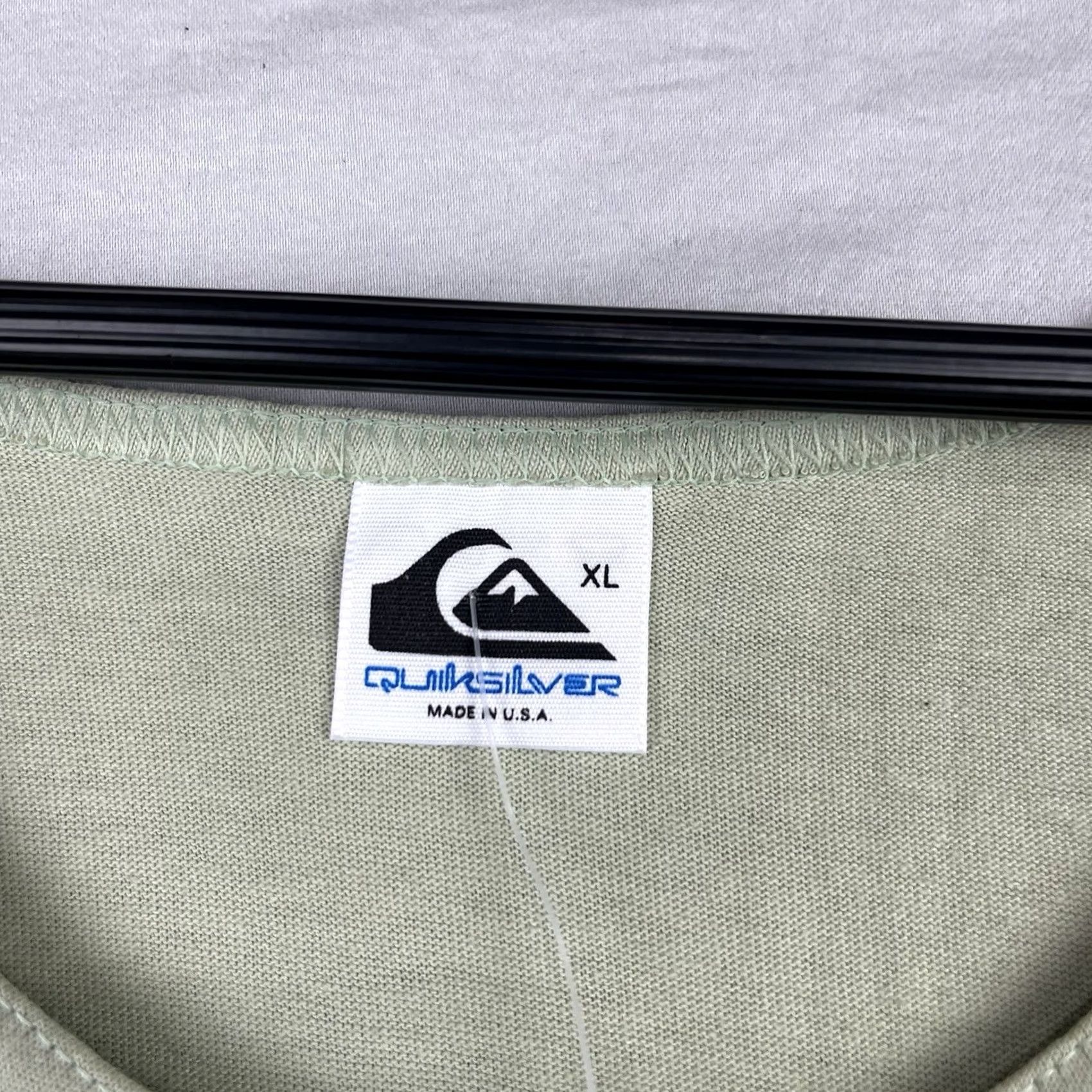 Quiksilver VINTAGE Quiksilver Shirt Mens XL Tank Top Beach USA 90s Graphic Print Cotton Green Logo Tee Size US XL / EU 56 / 4 - 3 Thumbnail