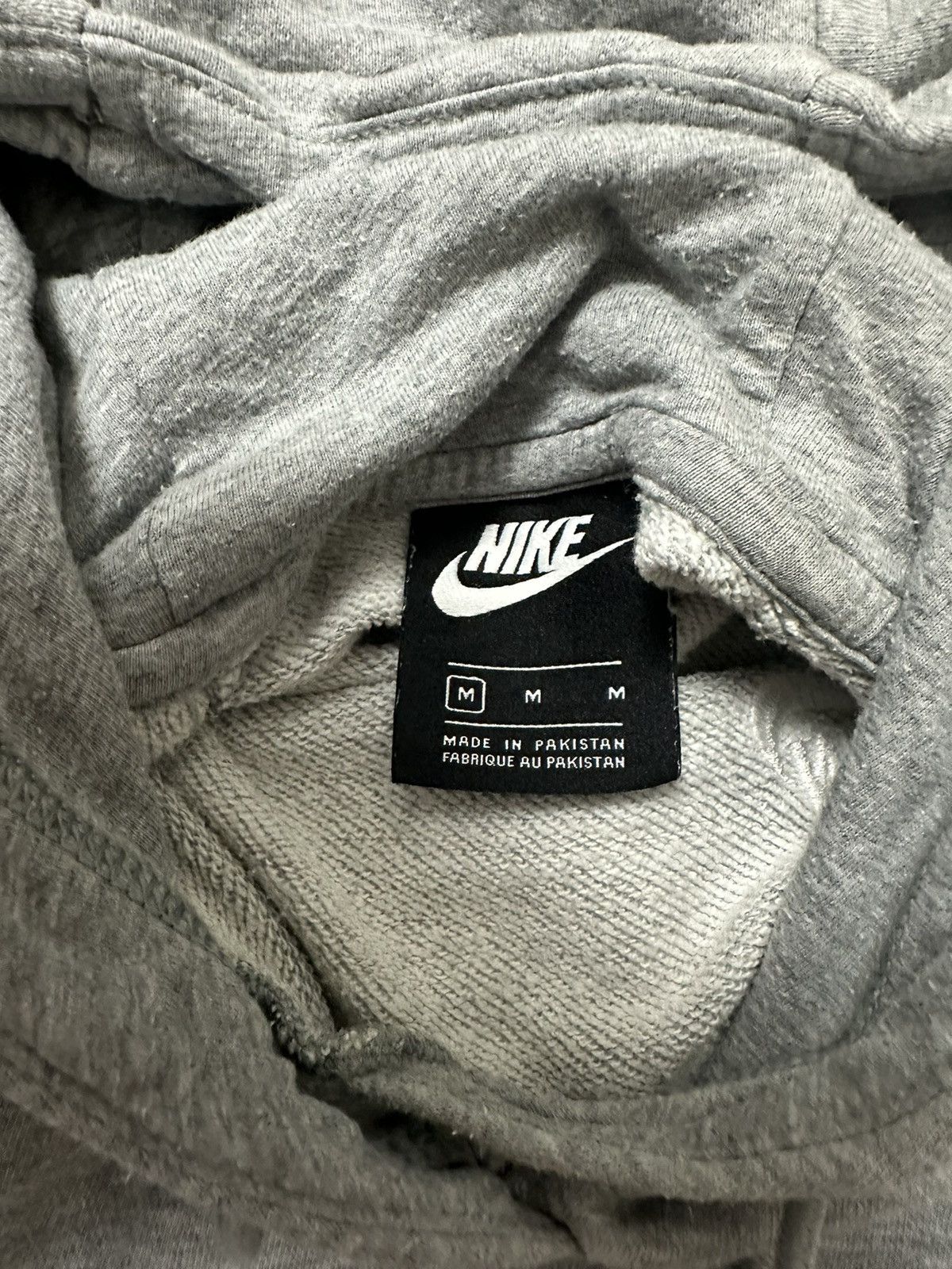 Nike Nike basic streetwear sportswear grey rap hoodie size M y2k Size US M / EU 48-50 / 2 - 6 Thumbnail