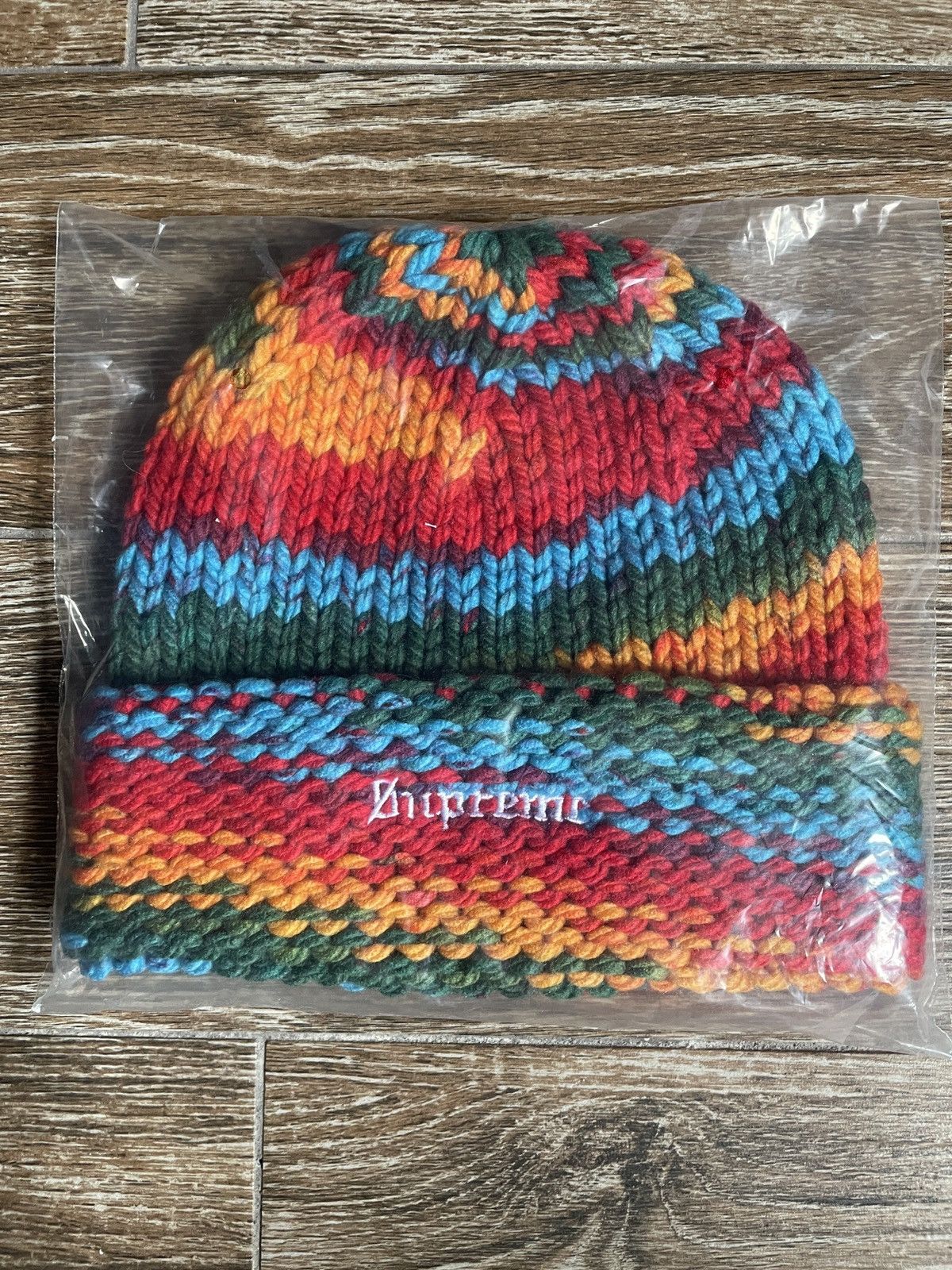 image of Supreme Gradient Spacedye Multicolor Beanie Rainbow One Size, Men's