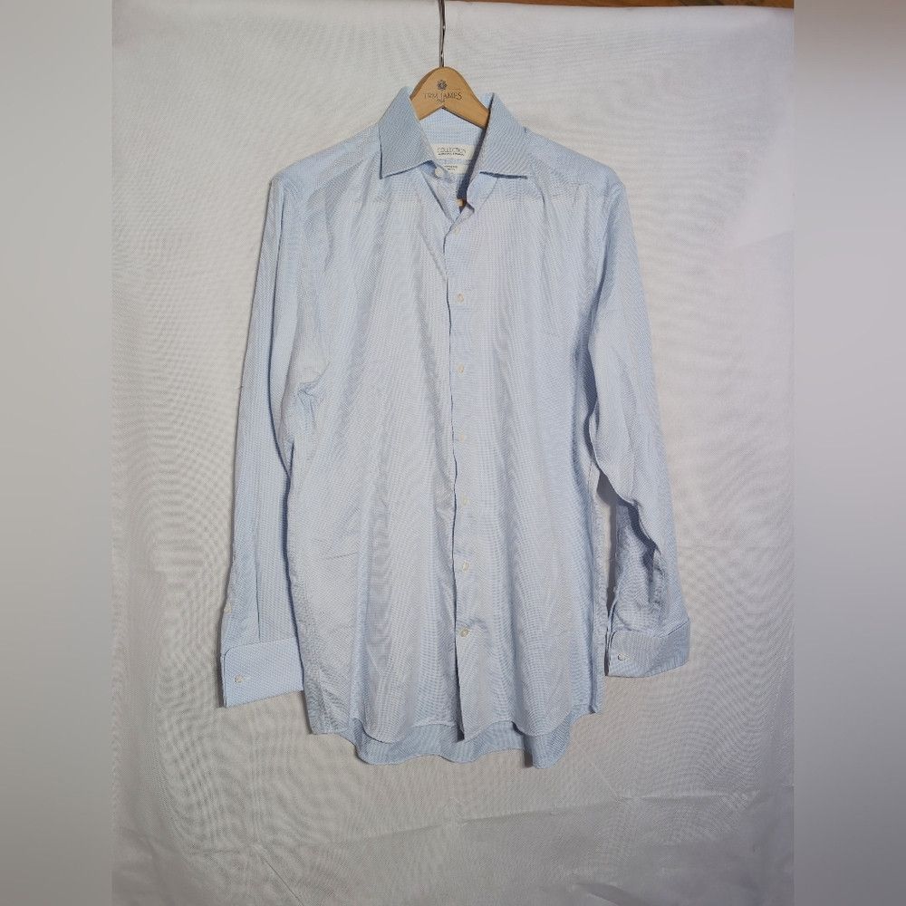 Designer Collection By Michael Strahan sz 16 34/35 Men's Blue Dress Size US L / EU 52-54 / 3 - 2 Thumbnail