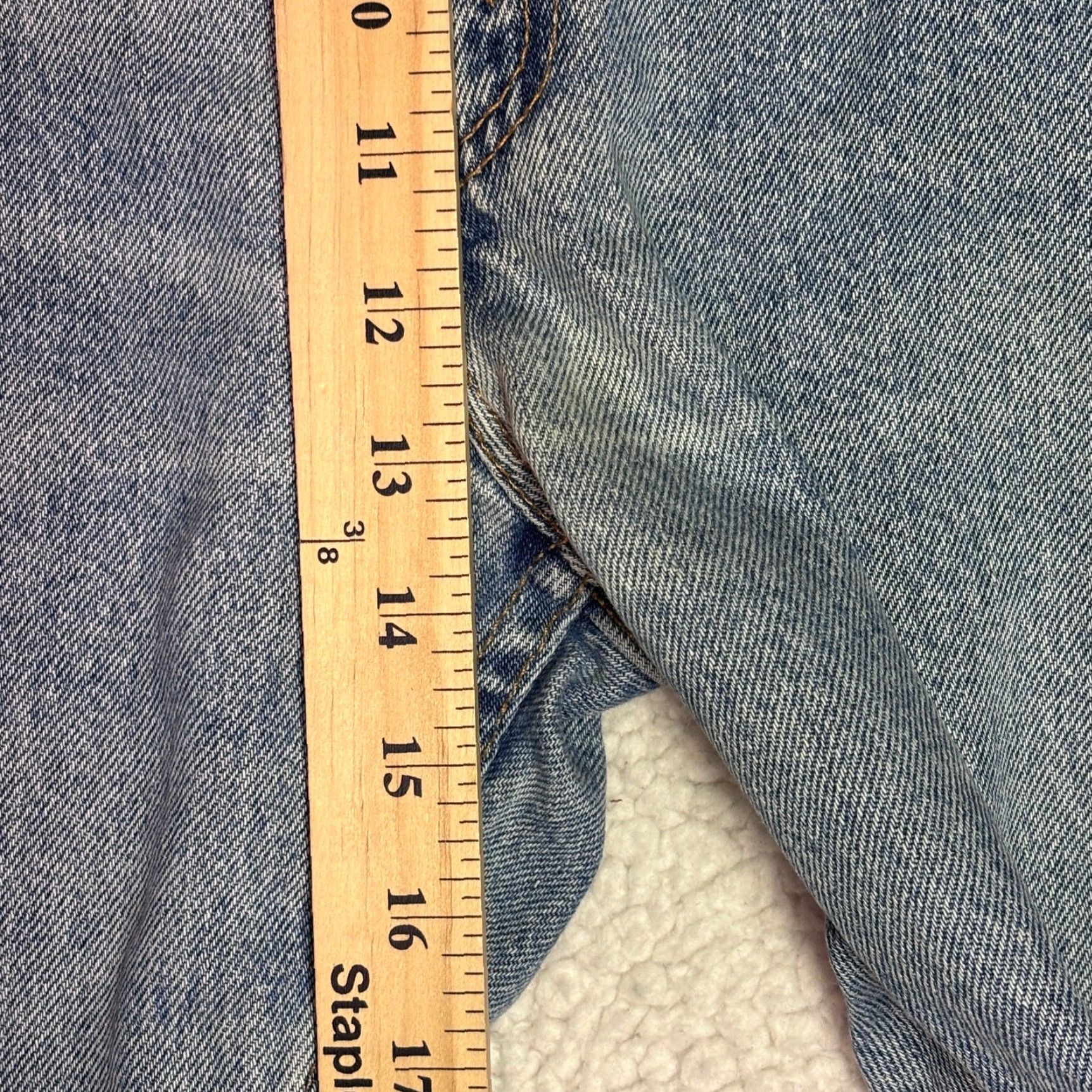 Levi's Levi's 505 Jeans Mens 36x30 Blue Regular Fit Straight Leg Denim Made in USA Size US 36 / EU 52 - 6 Thumbnail