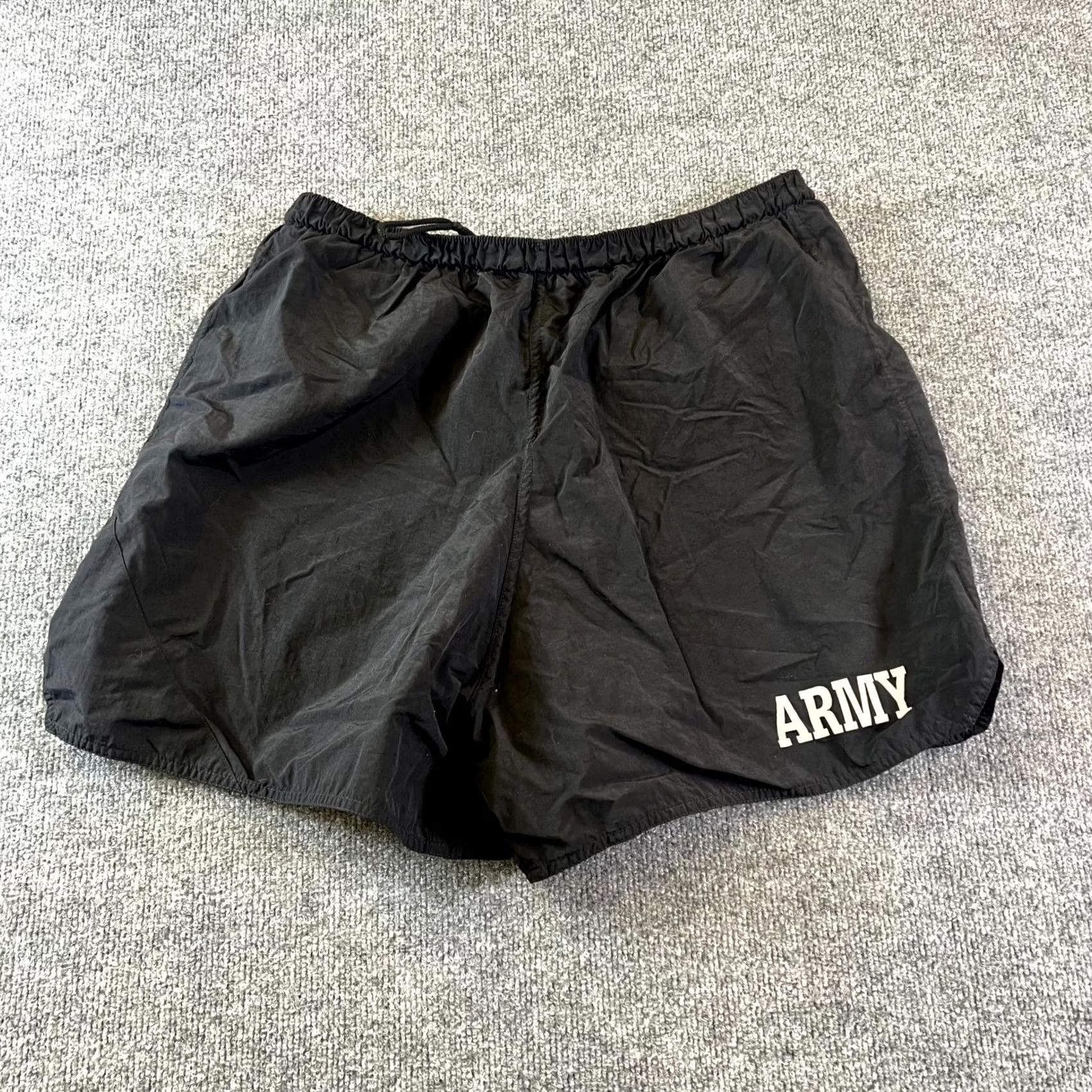 Vintage US Army Shorts Men 2XL Black Drawstring Athletic Casual Military Trunks Size US 39 - 2 Thumbnail