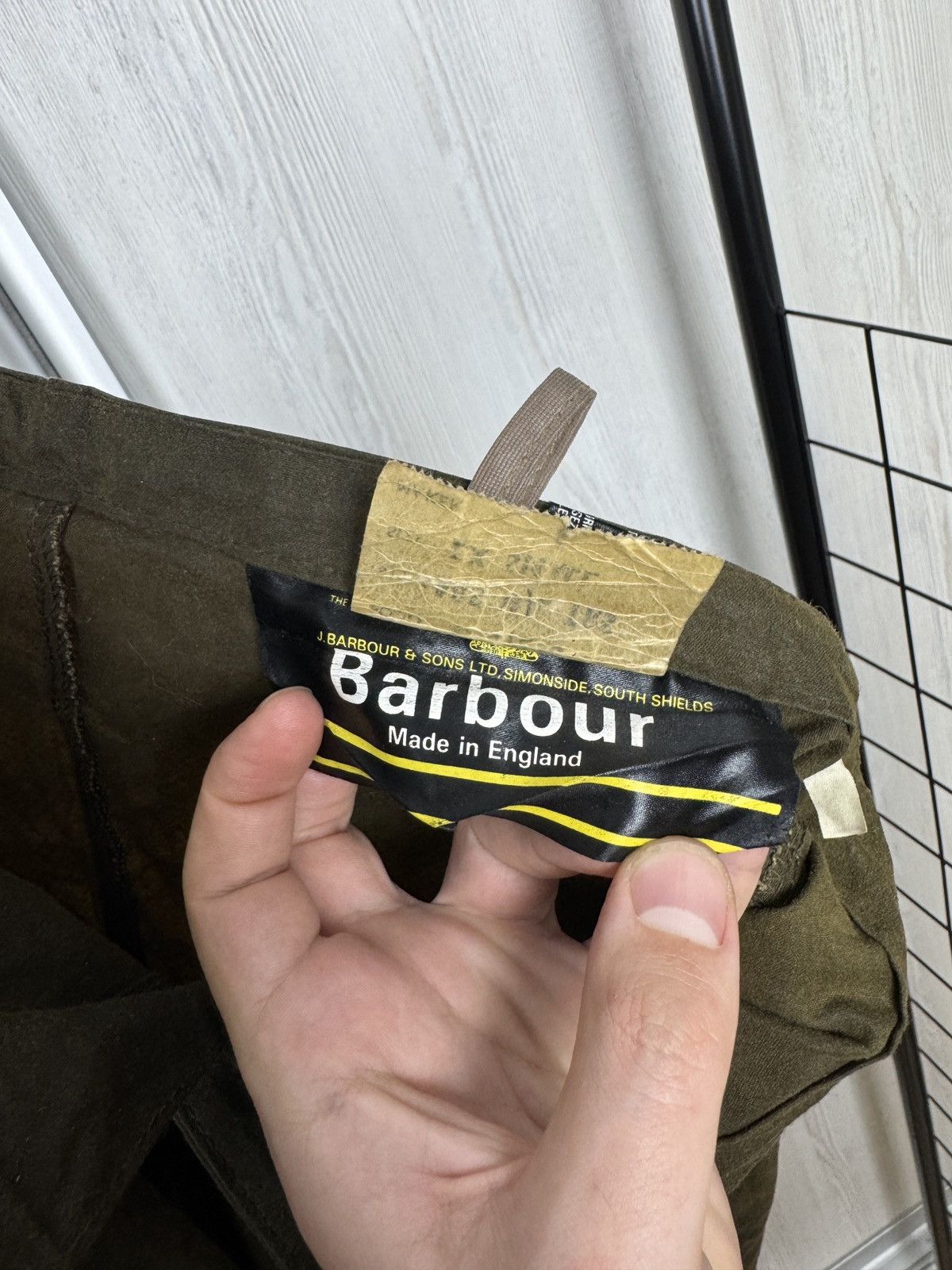 Barbour Barbour made in England khaki green vintage waxed pants XS Size US 30 / EU 46 - 18 Thumbnail
