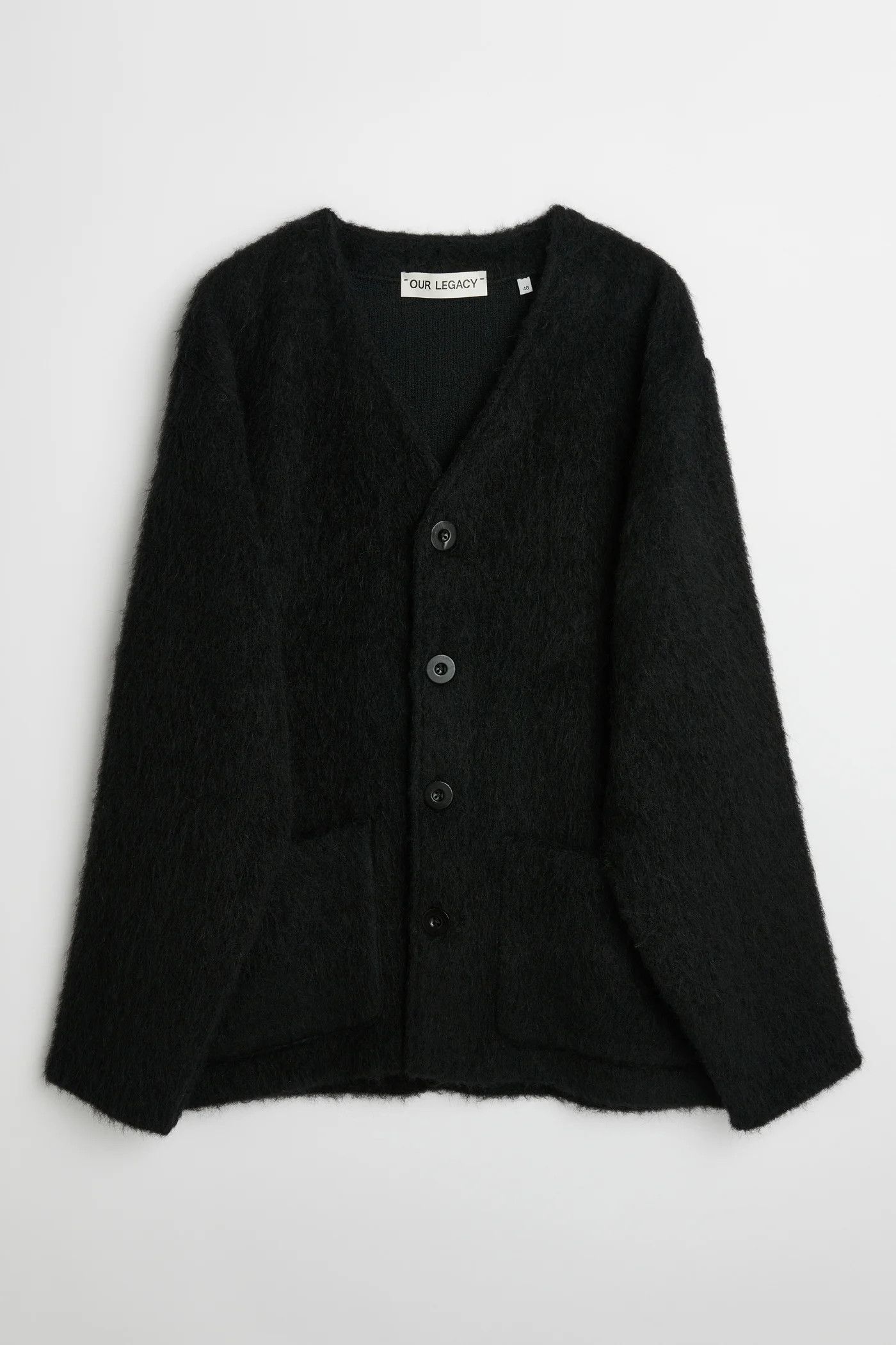 image of Our Legacy Mohair Cardigan in Black, Men's (Size Small)