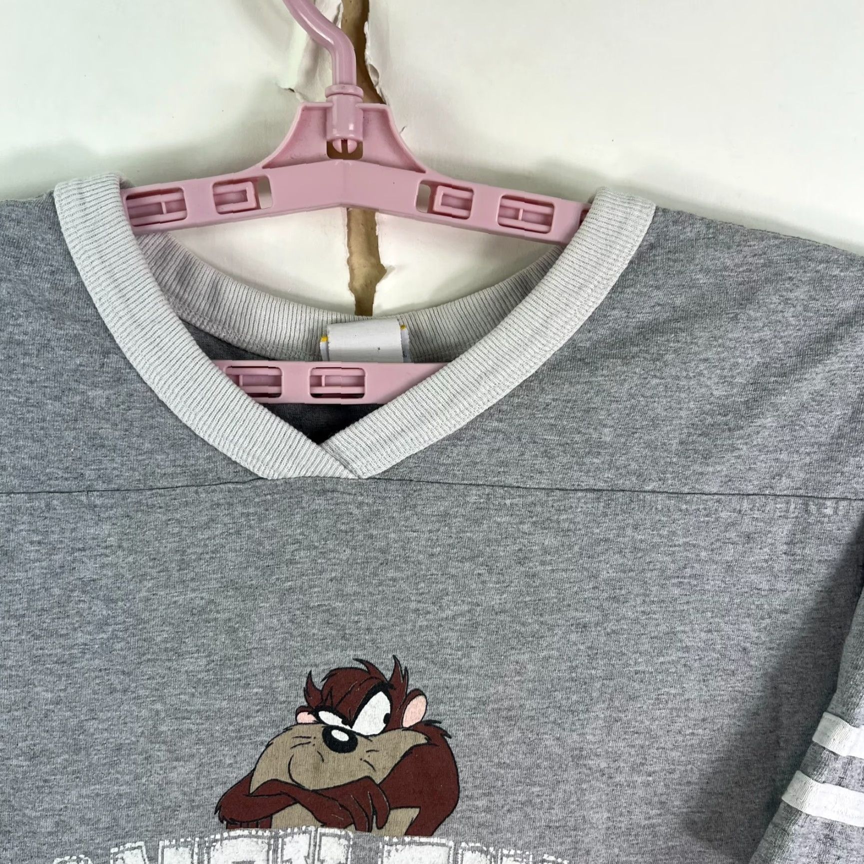 Vintage Vintage Looney Tunes TAZ T Shirt Womens Size 14W Gray Size XL / US 12-14 / IT 48-50 - 3 Thumbnail