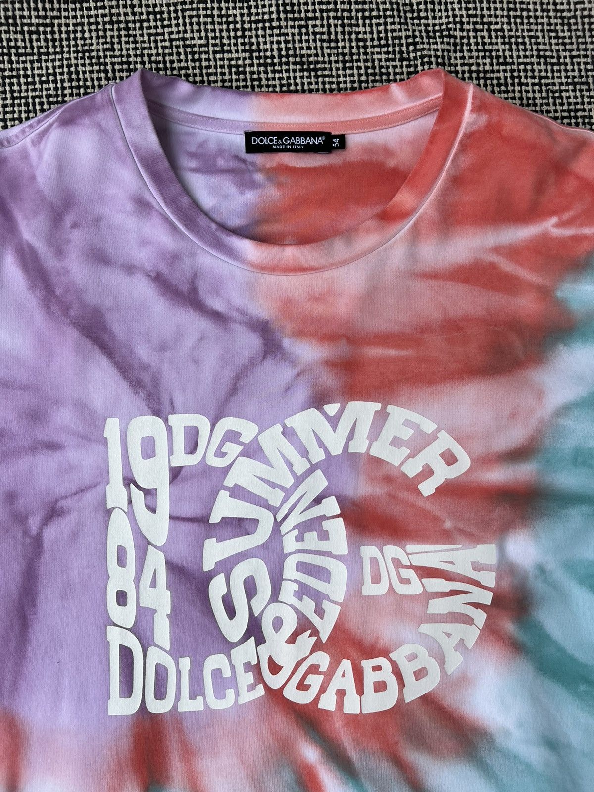 Dolce & Gabbana Dolce & Gabbana Summer 1984 Tie Dye Collecction Size US L / EU 52-54 / 3 - 3 Thumbnail