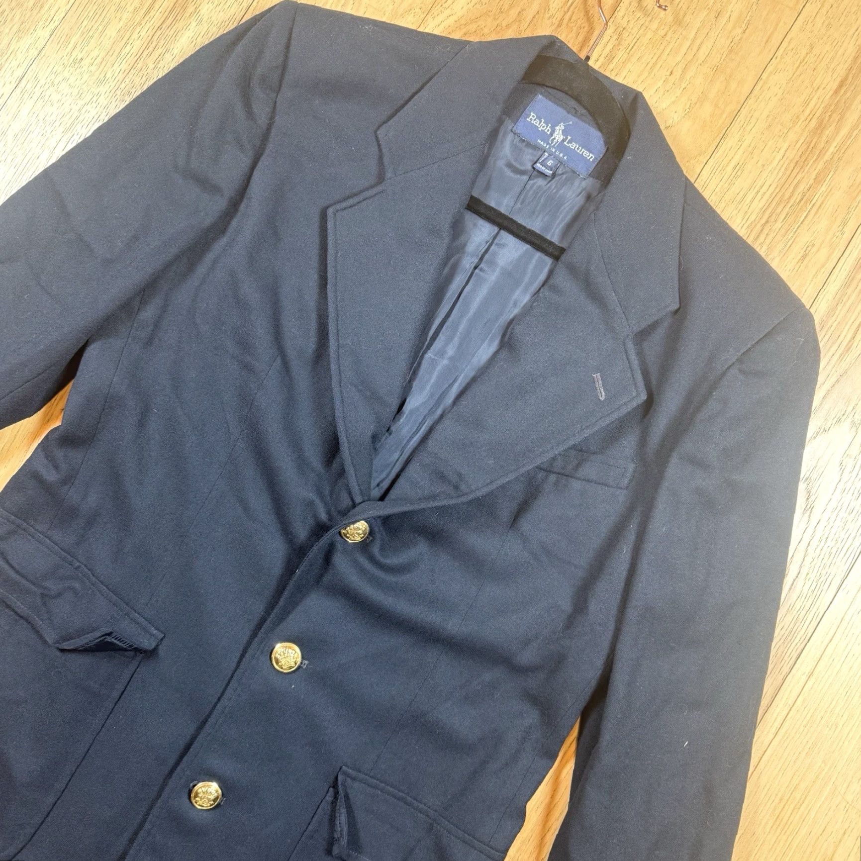 Ralph Lauren VINTAGE Ralph Lauren Wool Blazer Women’s 6 Gold Button USA Made Polo Blazer Overcoat Gold Women USA 6 Mens? Size M / US 6-8 / IT 42-44 - 2 Thumbnail