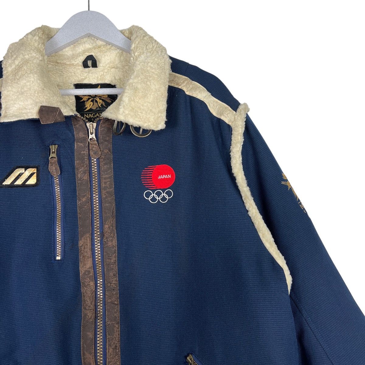 Mizuno ☀️NAGANO JAPAN OLYMPIC 1998 WINTER SHERPA JACKET Size US M / EU 48-50 / 2 - 6 Thumbnail