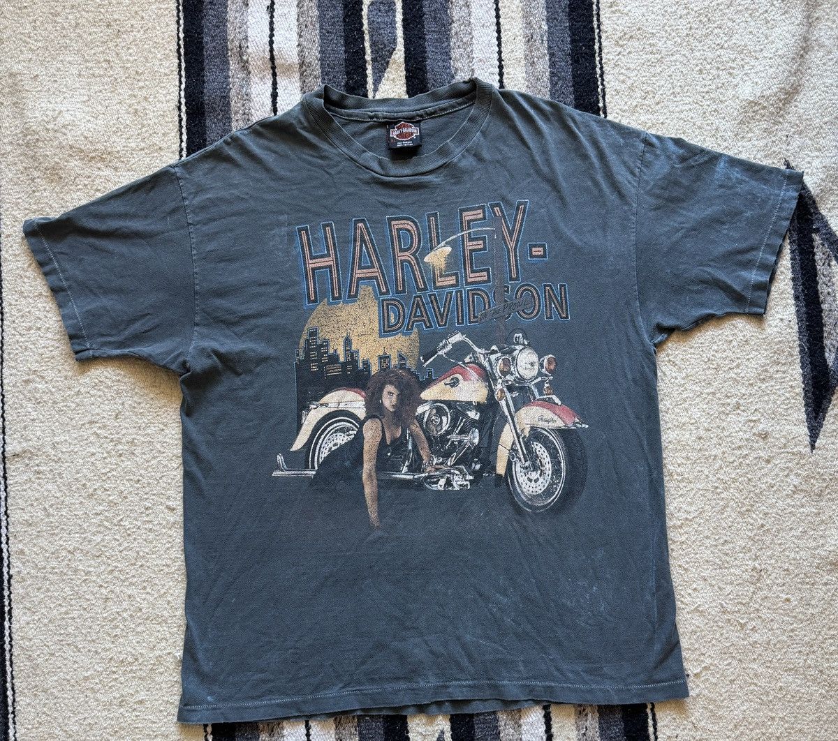 Harley Davidson Vintage 90s Harley Davidson Dumfries VA T-Shirt XL Size US XL / EU 56 / 4 - 1 Thumbnail
