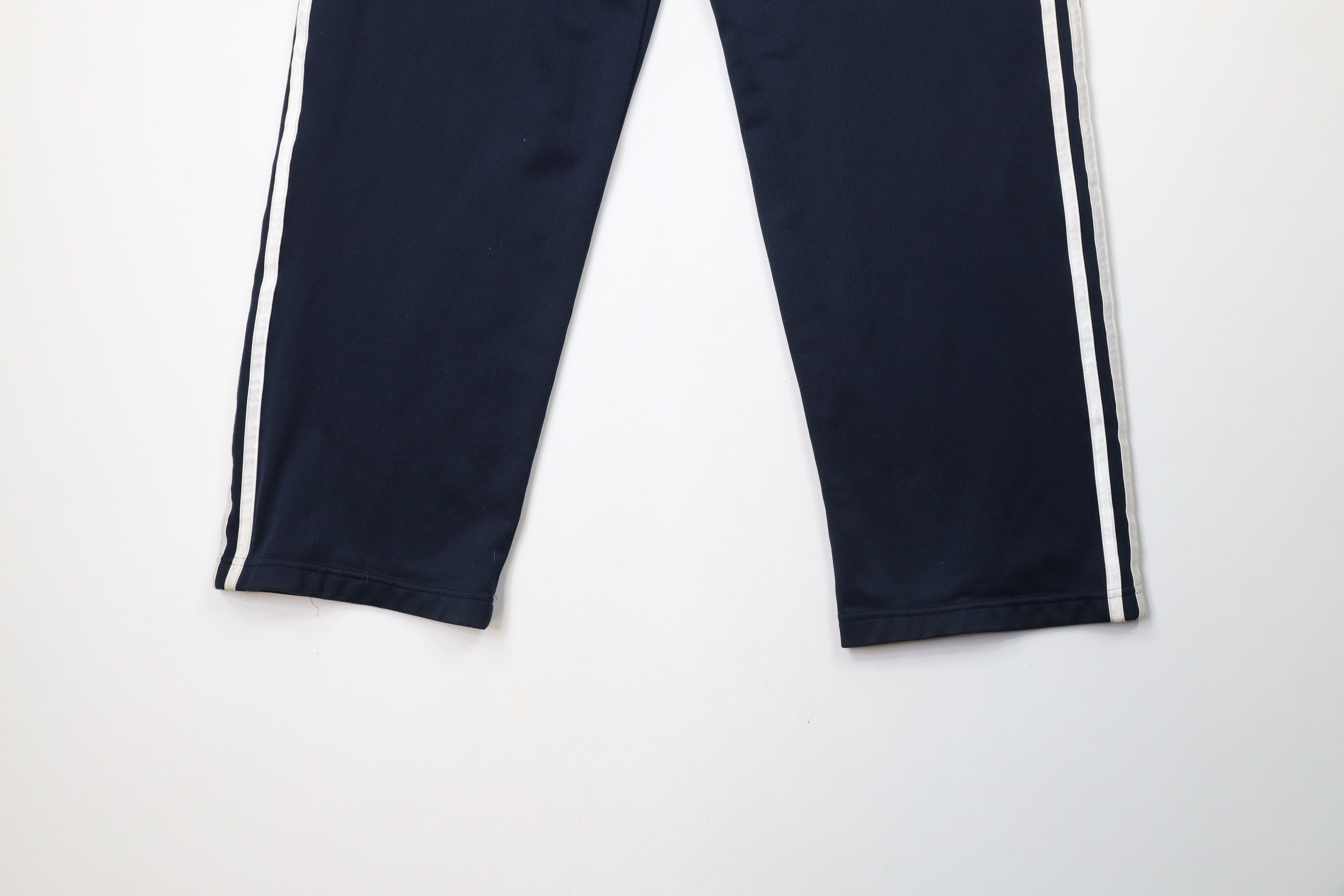 Adidas × Vintage Vintage Y2K Adidas Spell Out Striped Wide Leg Pants Blue Size 28" / US 6 / IT 42 - 13 Thumbnail