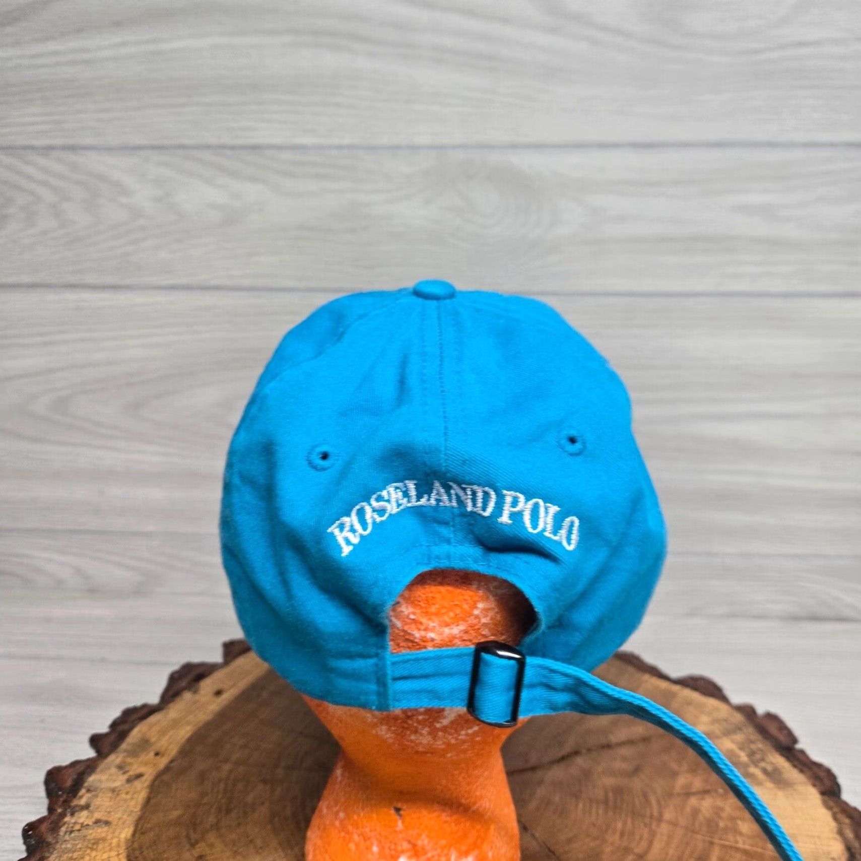 Vintage VINTAGE Rodeo Cowboy Lasso Blue Trucker Hat Adult One Size Blue Cowboy Western Style Adjustable Mens Hat Size ONE SIZE - 3 Thumbnail