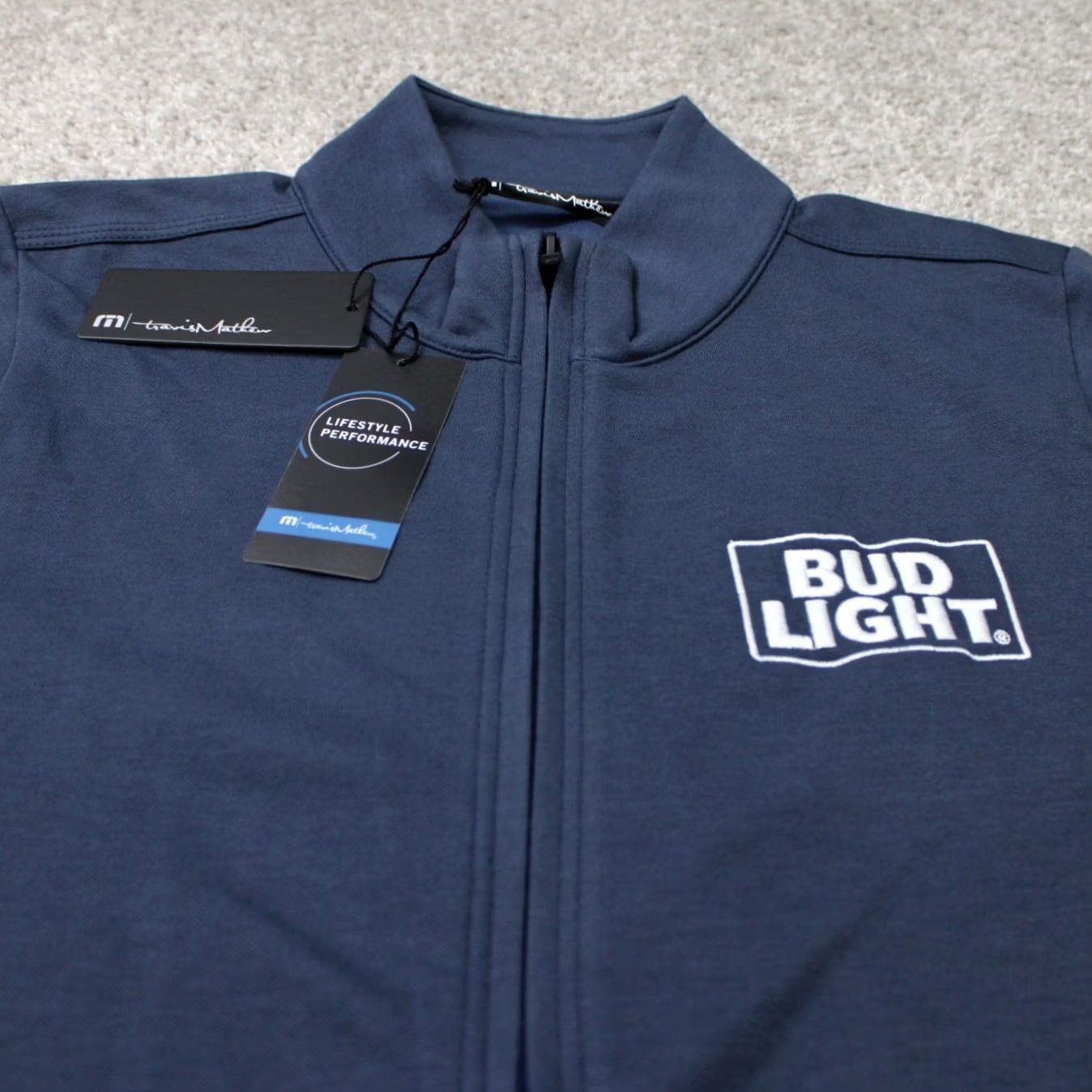 TravisMathew Travis Mathew Blue Jacket Womens Small Full Zip Logo Sm Size S / US 4 / IT 40 - 4 Thumbnail