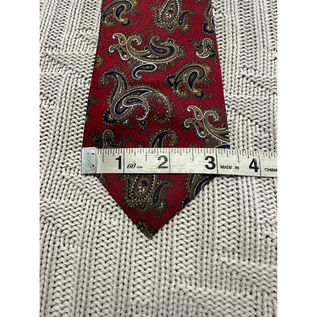 Vintage Vintage Gimbels red paisley tie Size ONE SIZE - 4 Thumbnail