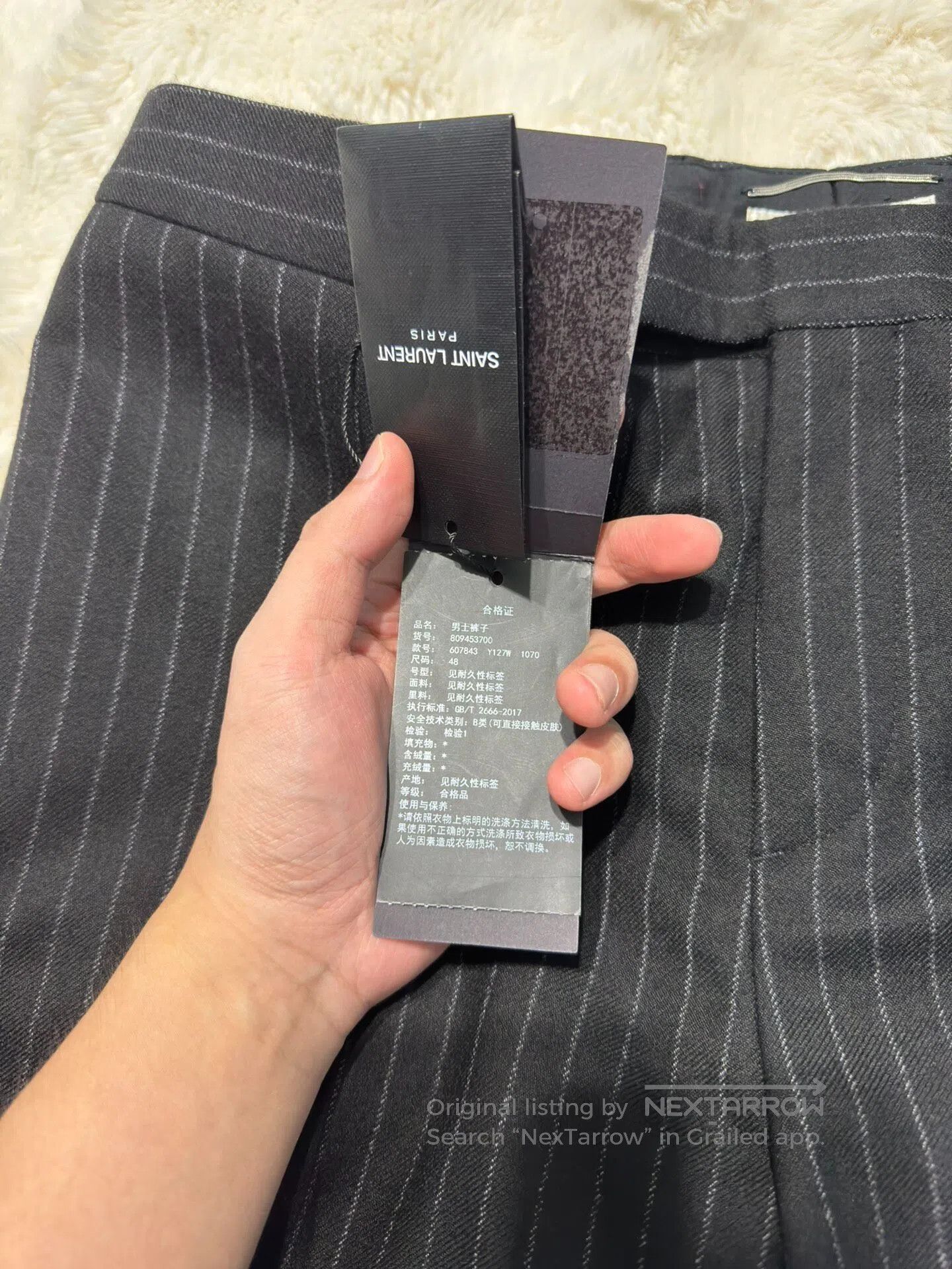 Saint Laurent Paris Saint Laurent Paris Men's dress pants medium weight| Size US 32 / EU 48 - 4 Thumbnail