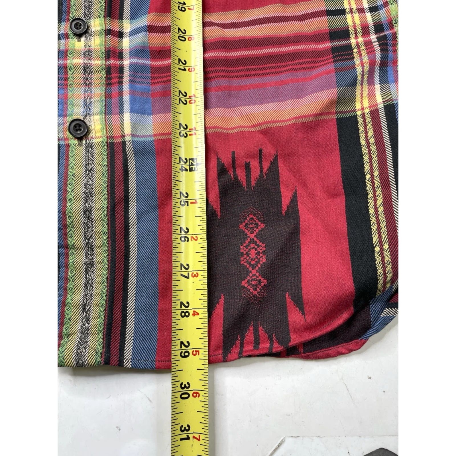 Polo Ralph Lauren VINTAGE Polo Ralph Lauren Shirt Polo Ralph Lauren Button-Down Long Sleeve Red Beacon Aztec Small Men Regular Shirt Size US S / EU 44-46 / 1 - 6 Thumbnail