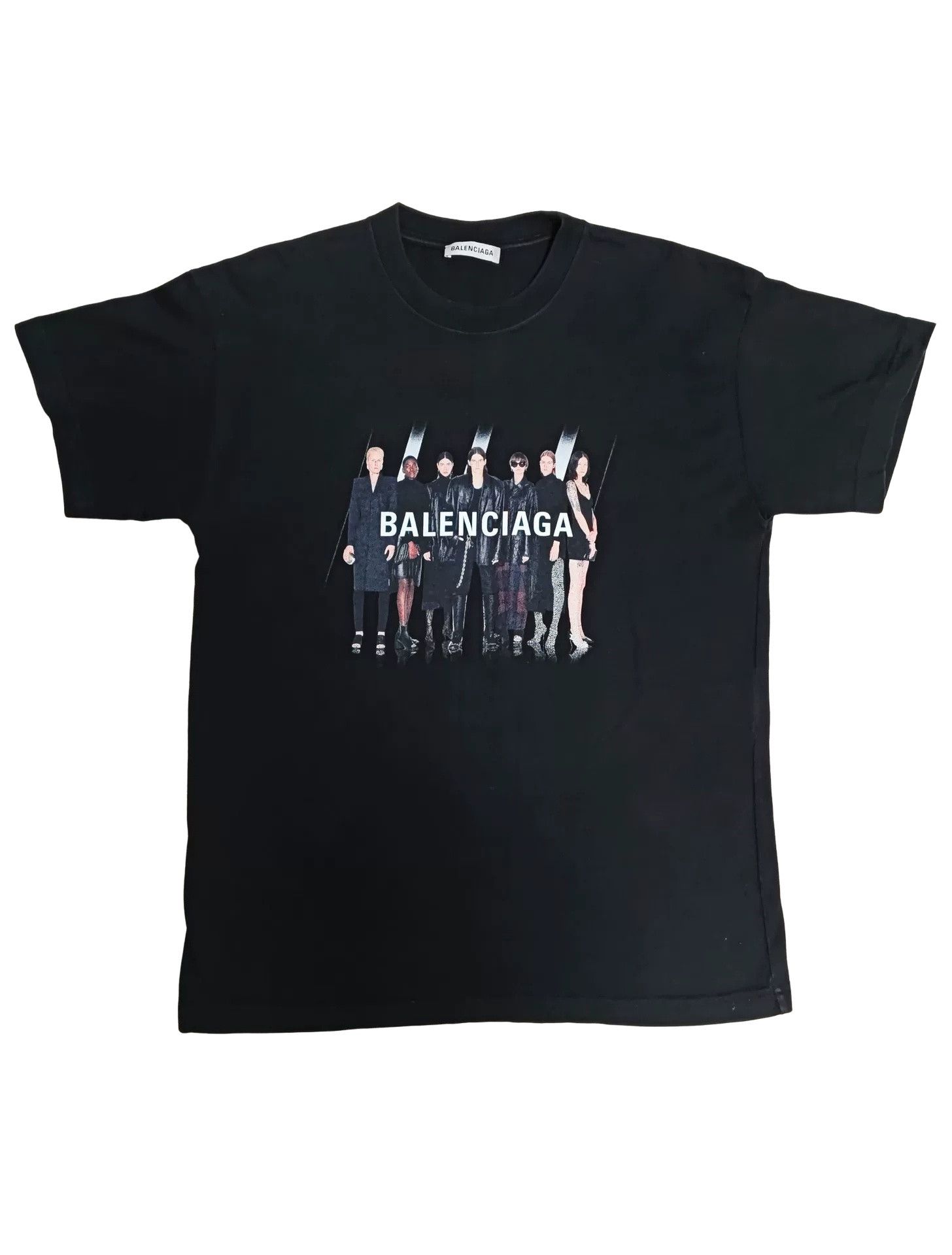 Balenciaga Balenciaga Graphic Portrait Band T-Shirt S Size US S / EU 44-46 / 1 - 1 Thumbnail