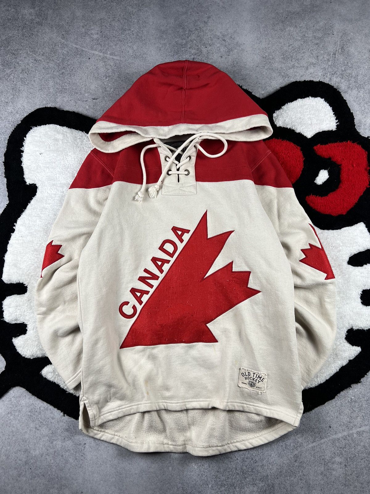 Vintage Old Time Hockey Canada NHL Fleece Hoodie Size US S / EU 44-46 / 1 - 1 Thumbnail