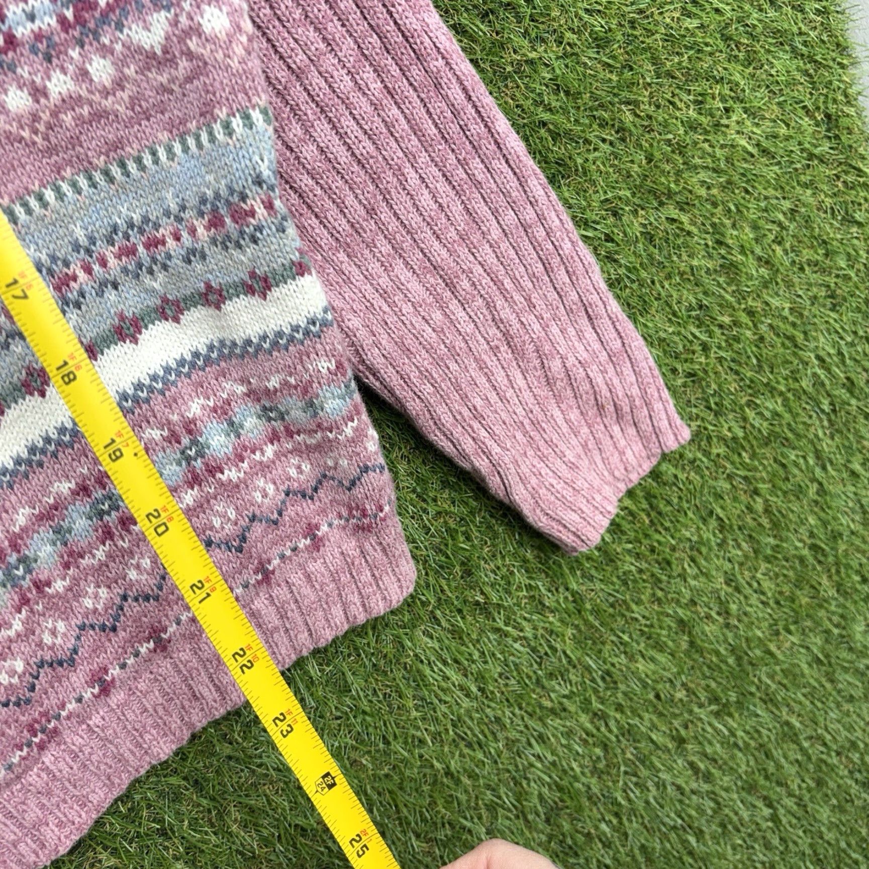 Vintage VINTAGE Tiara International Sweater Womens XL Pink Full Zip Cardigan Raglan Knit Winter Classic Retro Y2K Size XL / US 12-14 / IT 48-50 - 4 Thumbnail