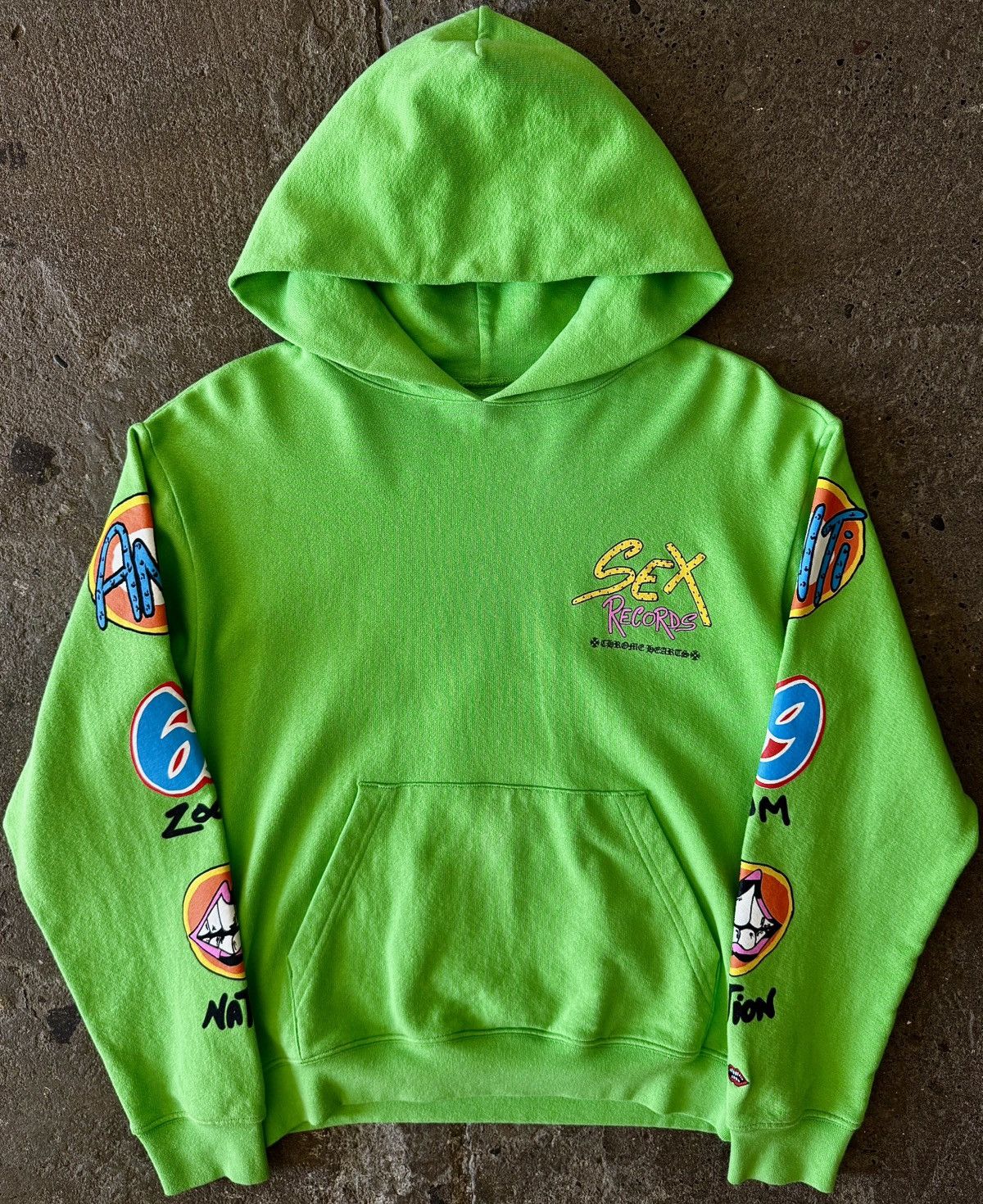 Chrome Hearts Chrome Hearts - Matty Boy - Sex Records - Citrus Hoodie Size US M / EU 48-50 / 2 - 1 Thumbnail